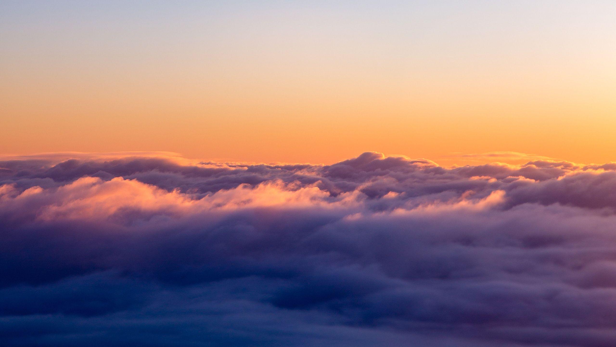 2560x1440 Natural Cloudy Sunset 1440P Resolution Wallpaper, HD