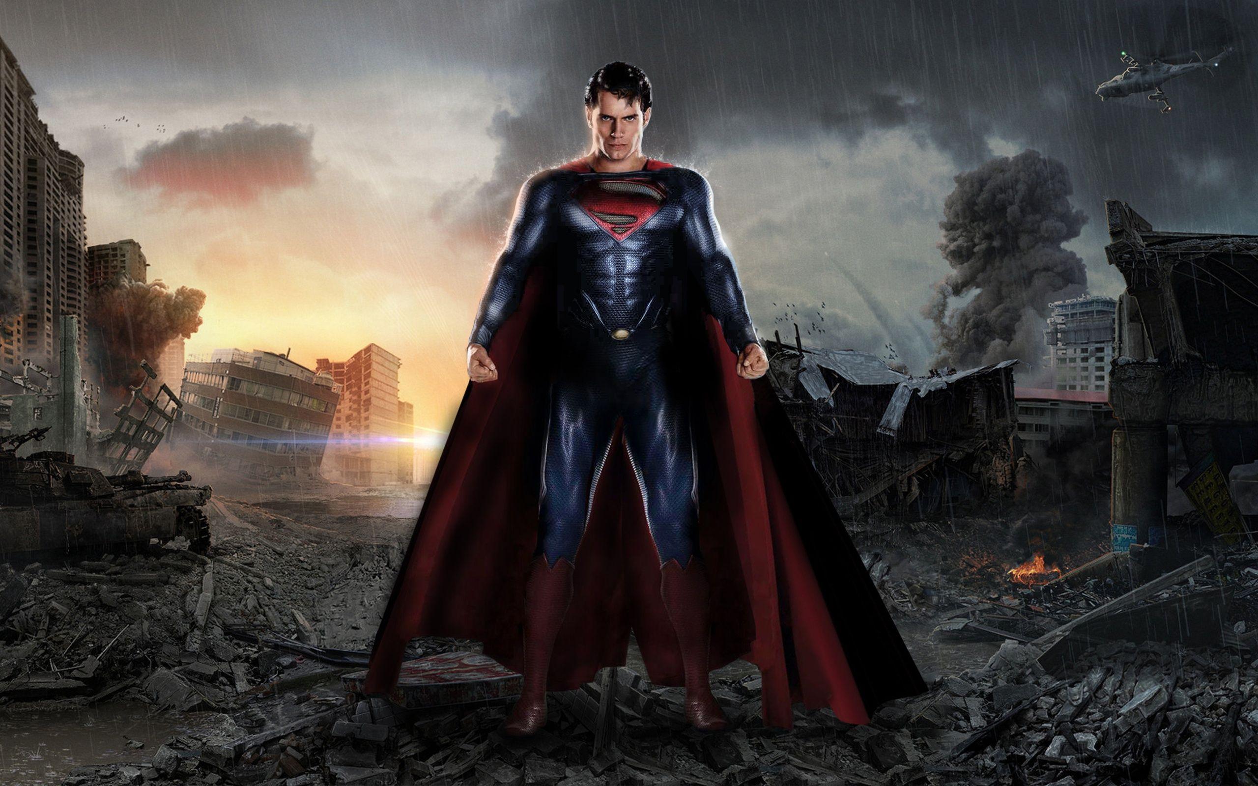 2560x1600 Man Of Steel Superman Movie Desktop Wallpaper
