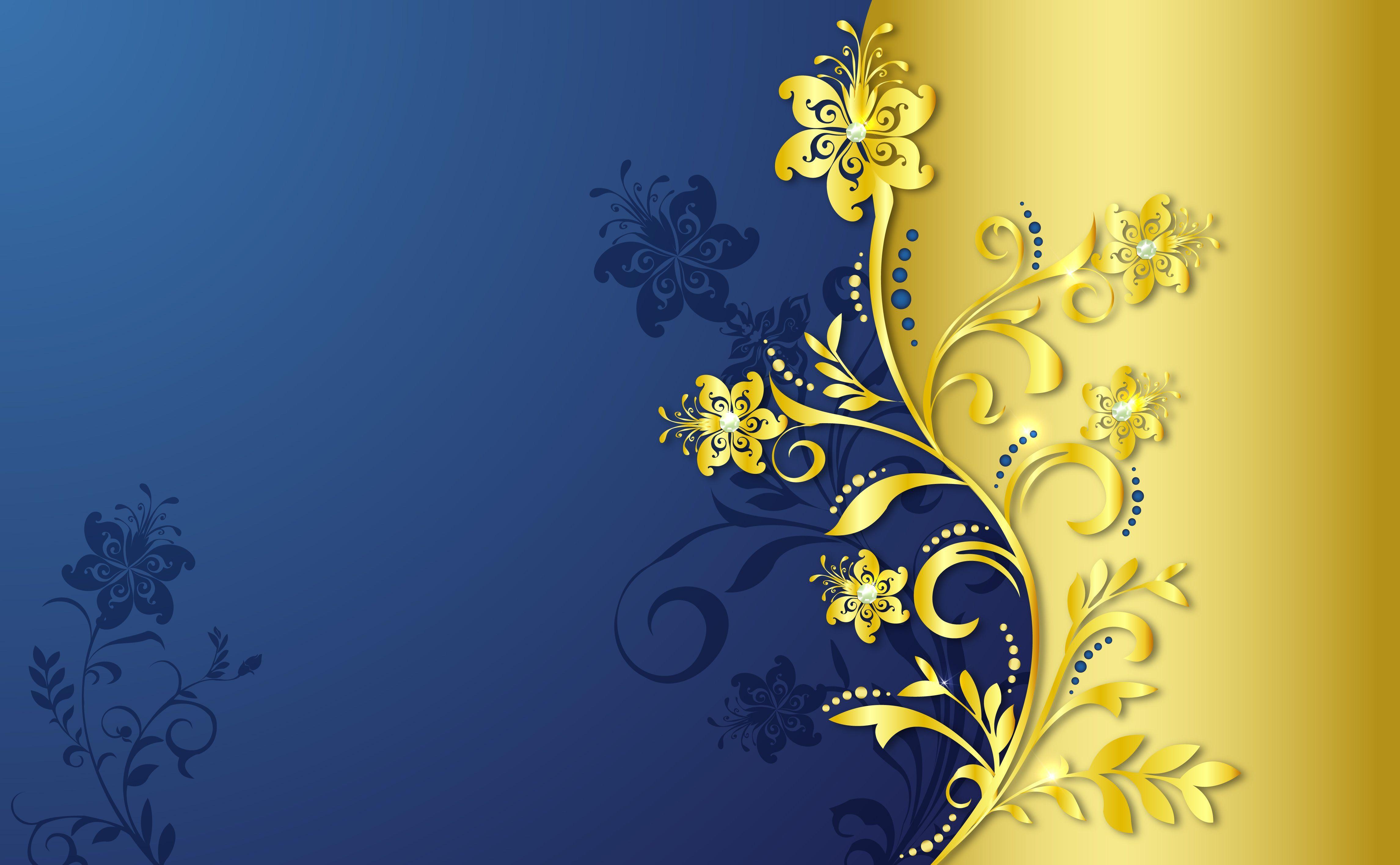 Gold Blue Wallpapers Top Free Gold Blue Backgrounds WallpaperAccess