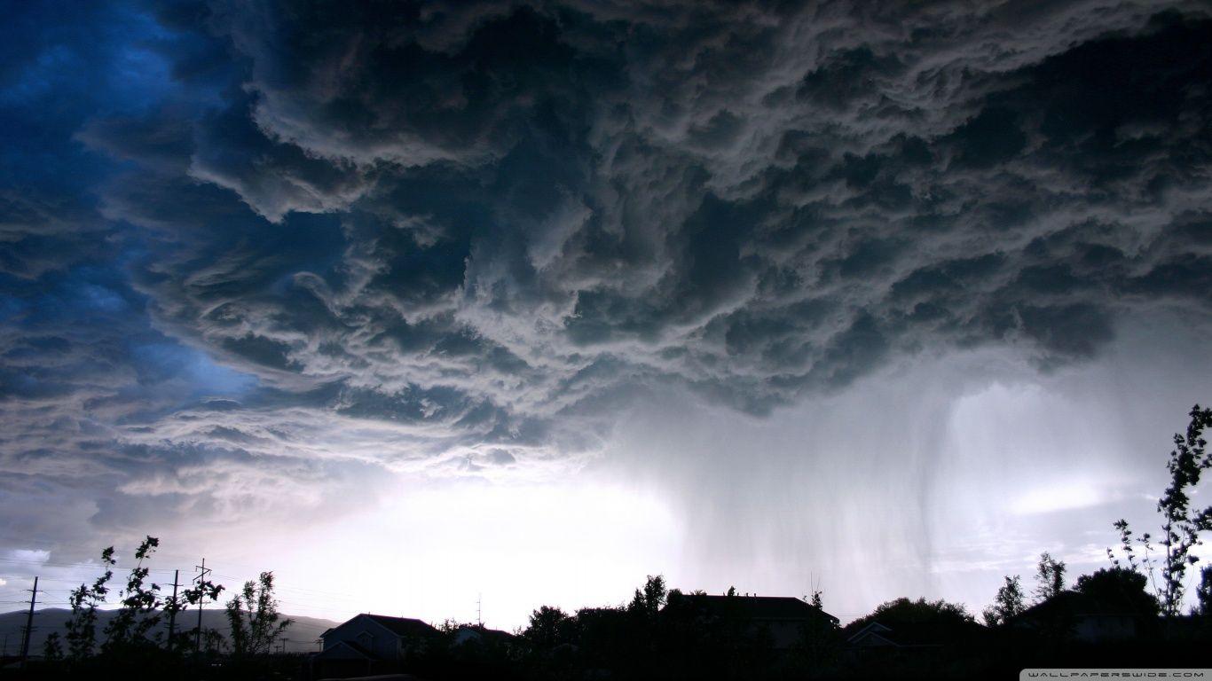 1366x768 Rain Cloud HD Desktop Wallpaper Widescreen High Definition