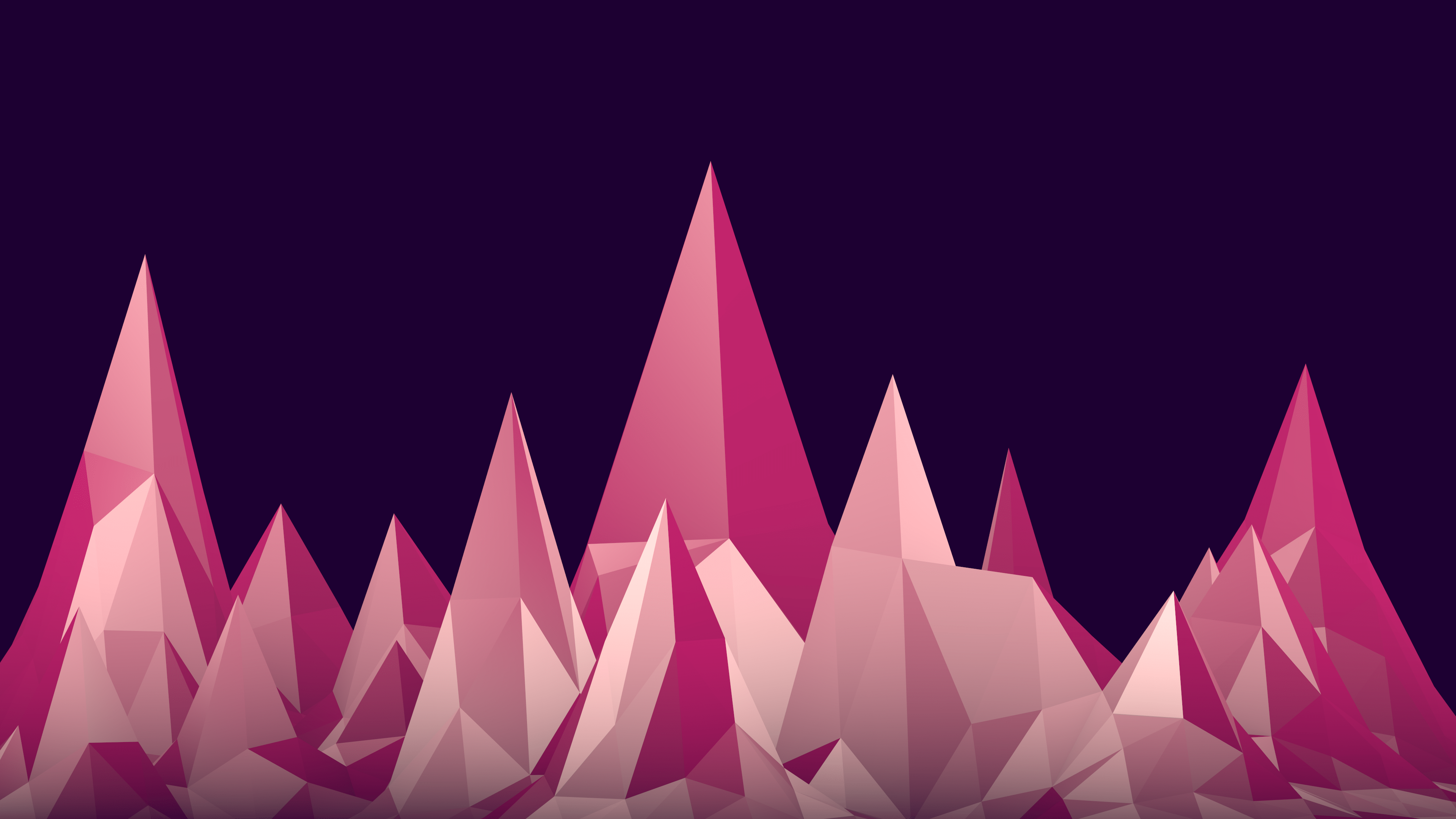 3840x2160 Download 3840x2160 Pink Mountain, 3D graphics wallpaper