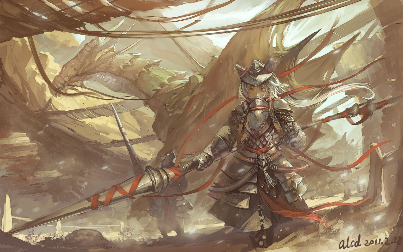 1680x1050 Anime Hunter Wallpaper. Monster hunter