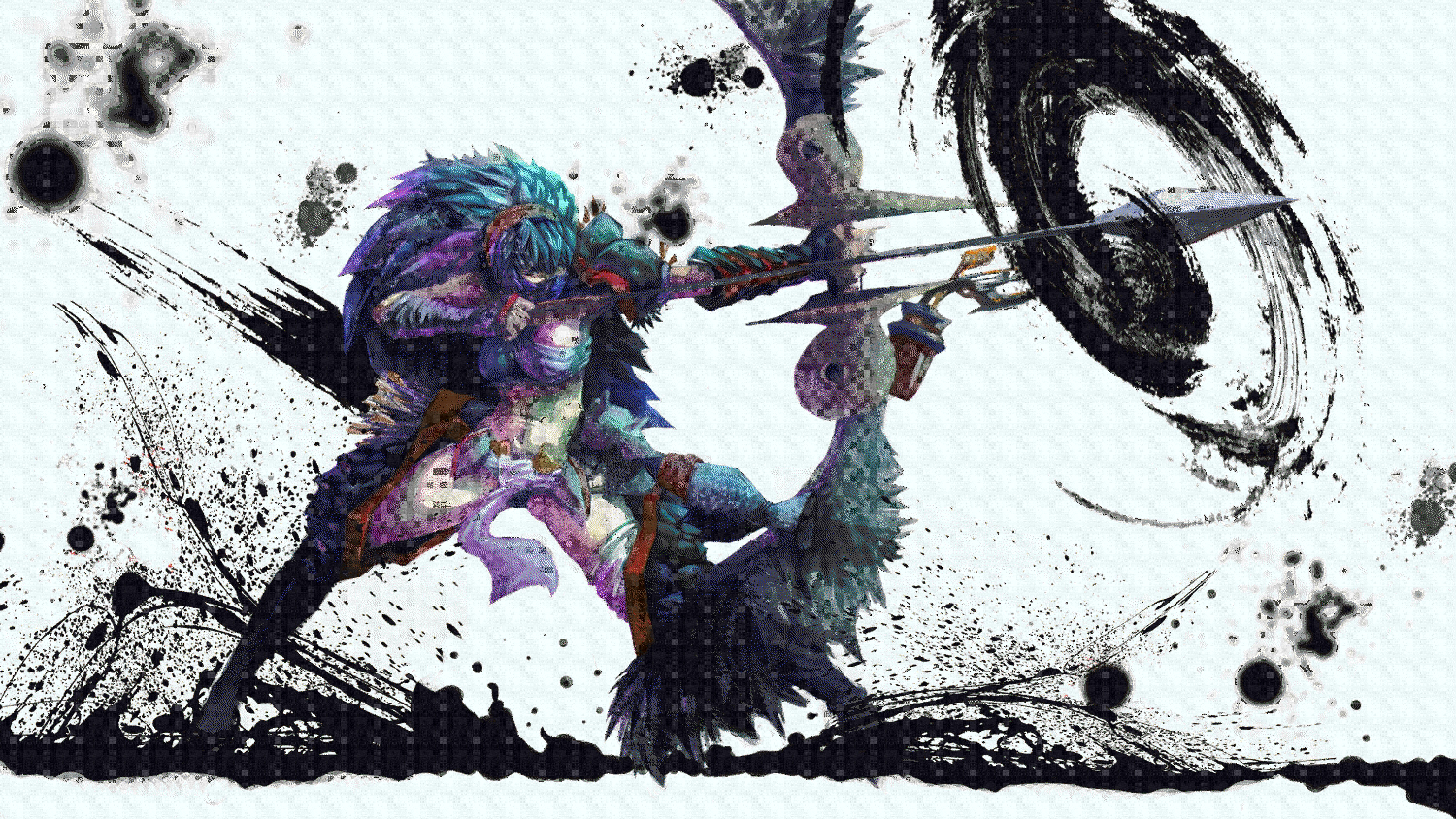 7500x4220 MONSTER HUNTER online mmo rpg fantasy hunting 1mhf action dragon