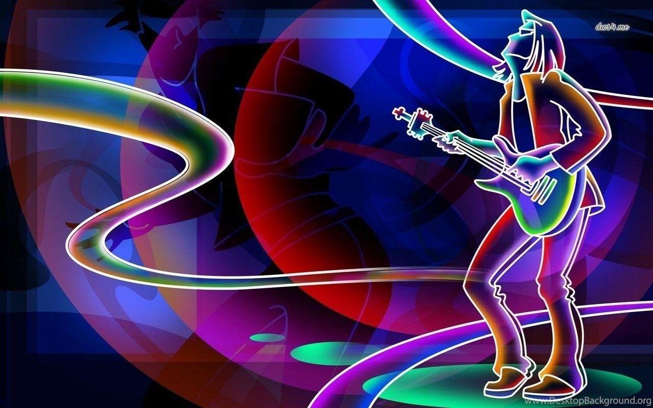 1280x800 Neon Rockstar Wallpaper Vector Wallpaper Desktop Background