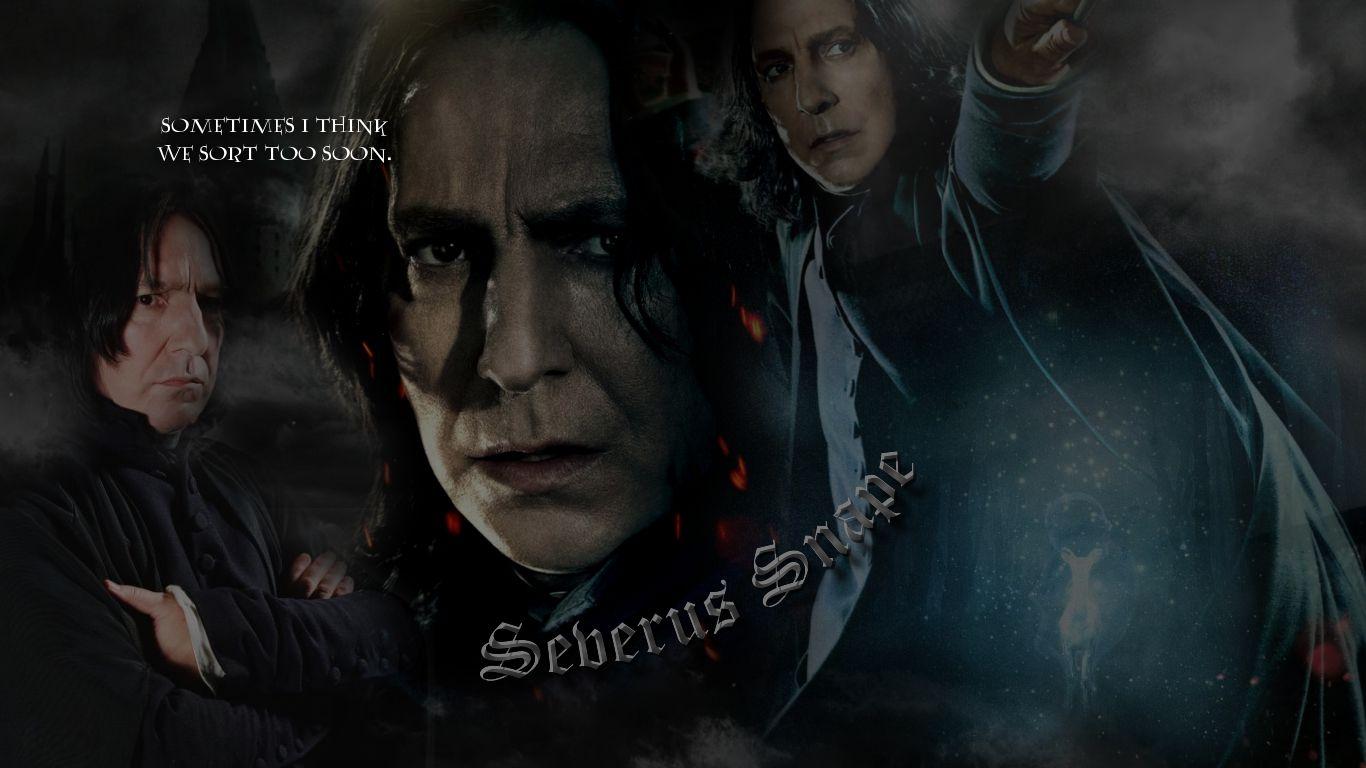1366x768 Professor Snape Wallpaper. Snape Deathly
