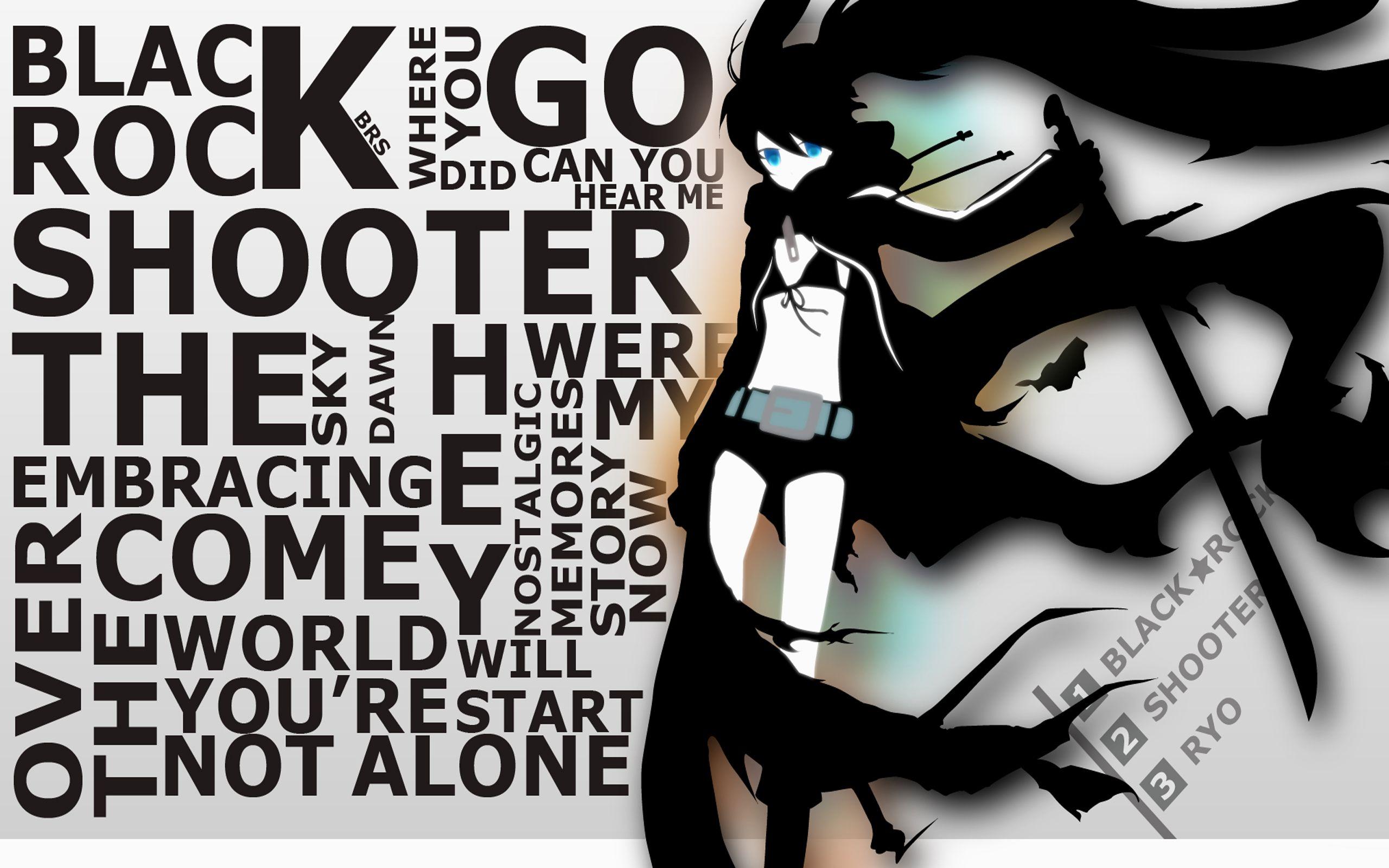 2560x1600 Black Rock Shooter wallpaperx1600