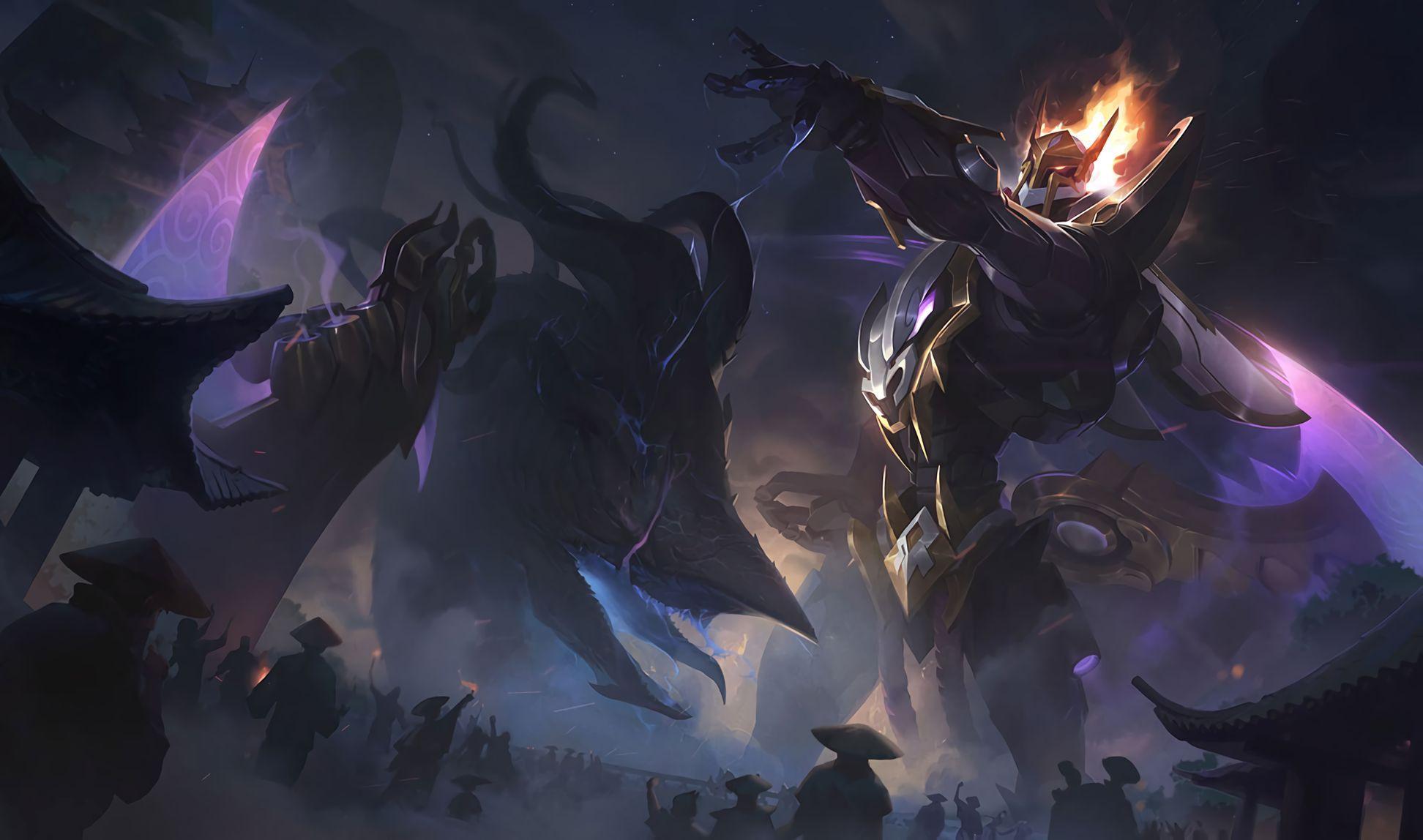 1944x1148 Mecha Kingdoms Draven skin wallpaper (FullHD splash art) Artist