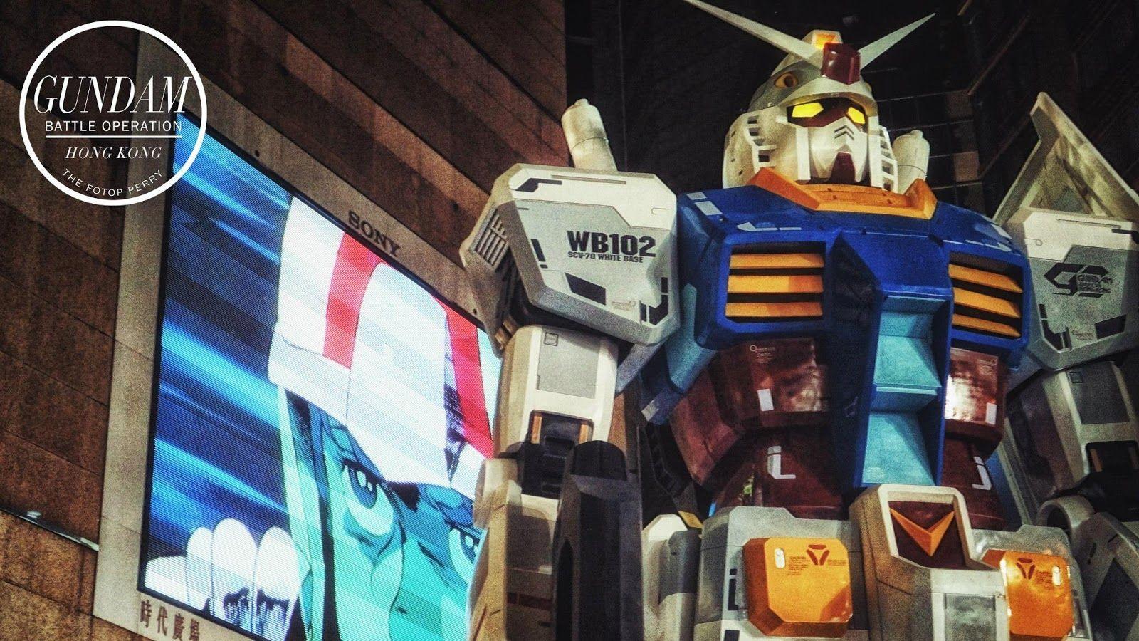 1600x900 1:3 RX 78 2 Gundam VS Zaku II (Char Custom) Hong Kong Ver