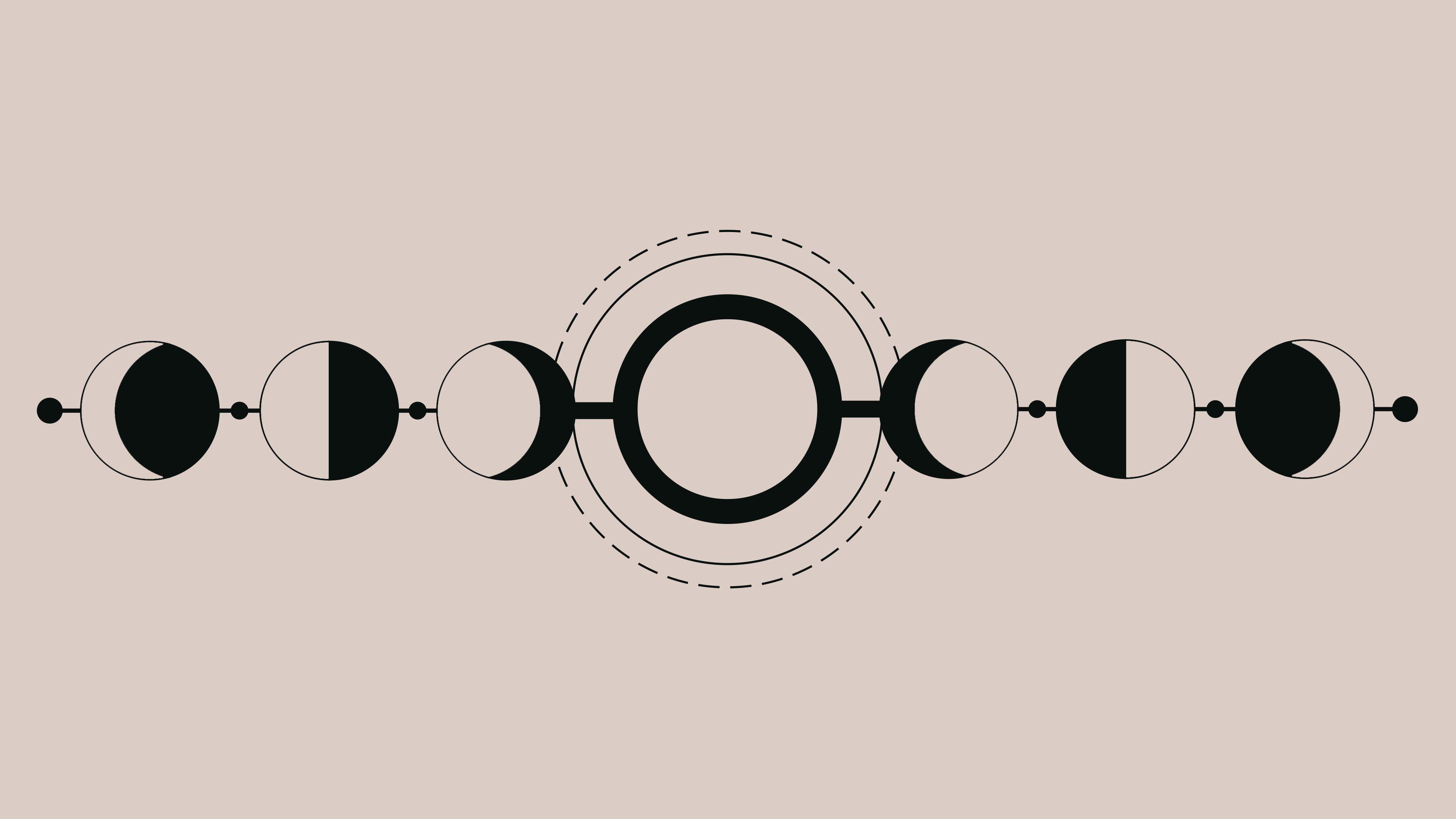3840x2160 Phone Wallpaper Moon Phases