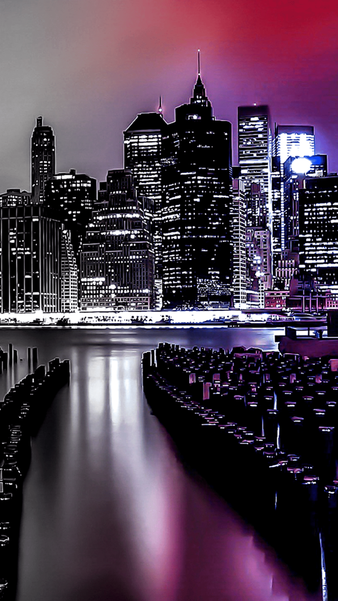 1080x1920 City Lights Wallpaper