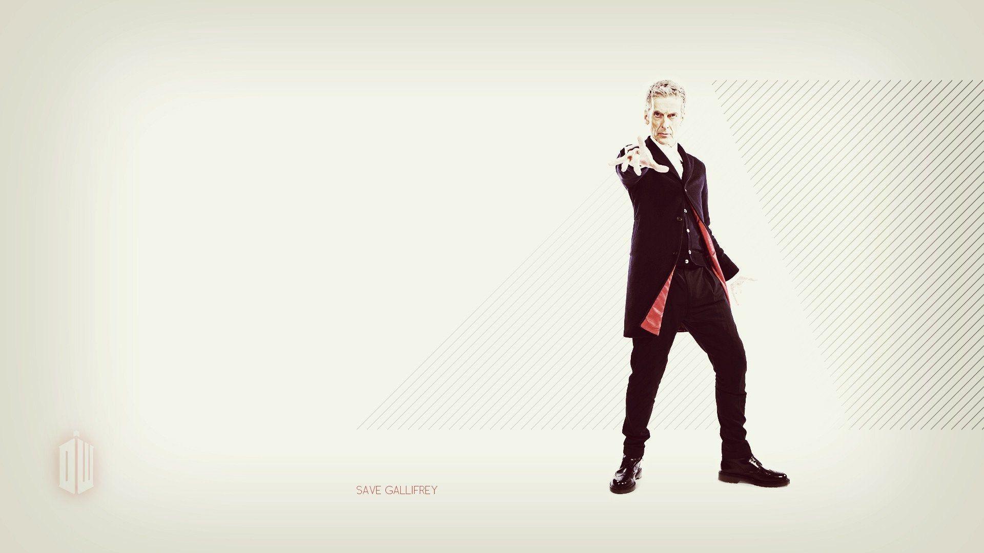 1920x1080 A Retro Minimalist 12th Doctor Wallpaper For All Of You
