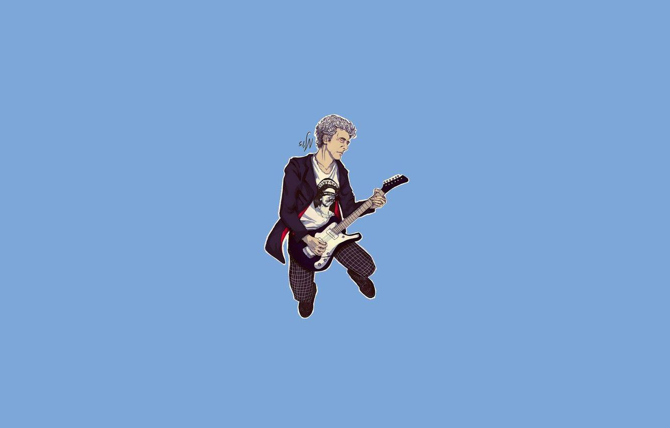 1332x850 Wallpaper music, background, guitar, art, Doctor Who, Doctor Who