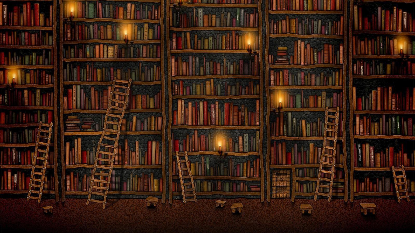 Bookshelf Wallpapers - Top Những Hình Ảnh Đẹp