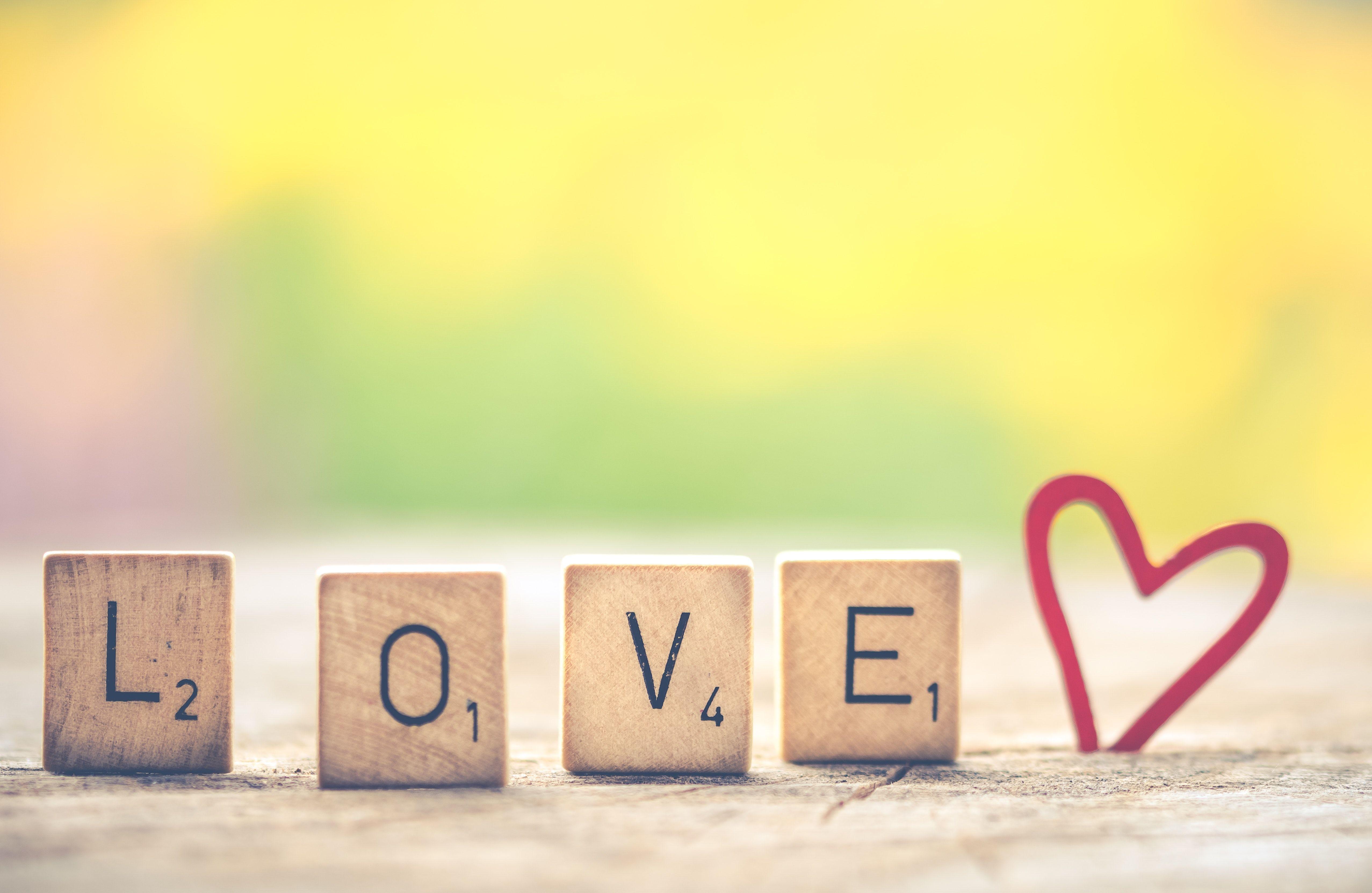 5108x3323 Photo of Scrabble Letter Tiles Forming the Word Love. · Free Stock