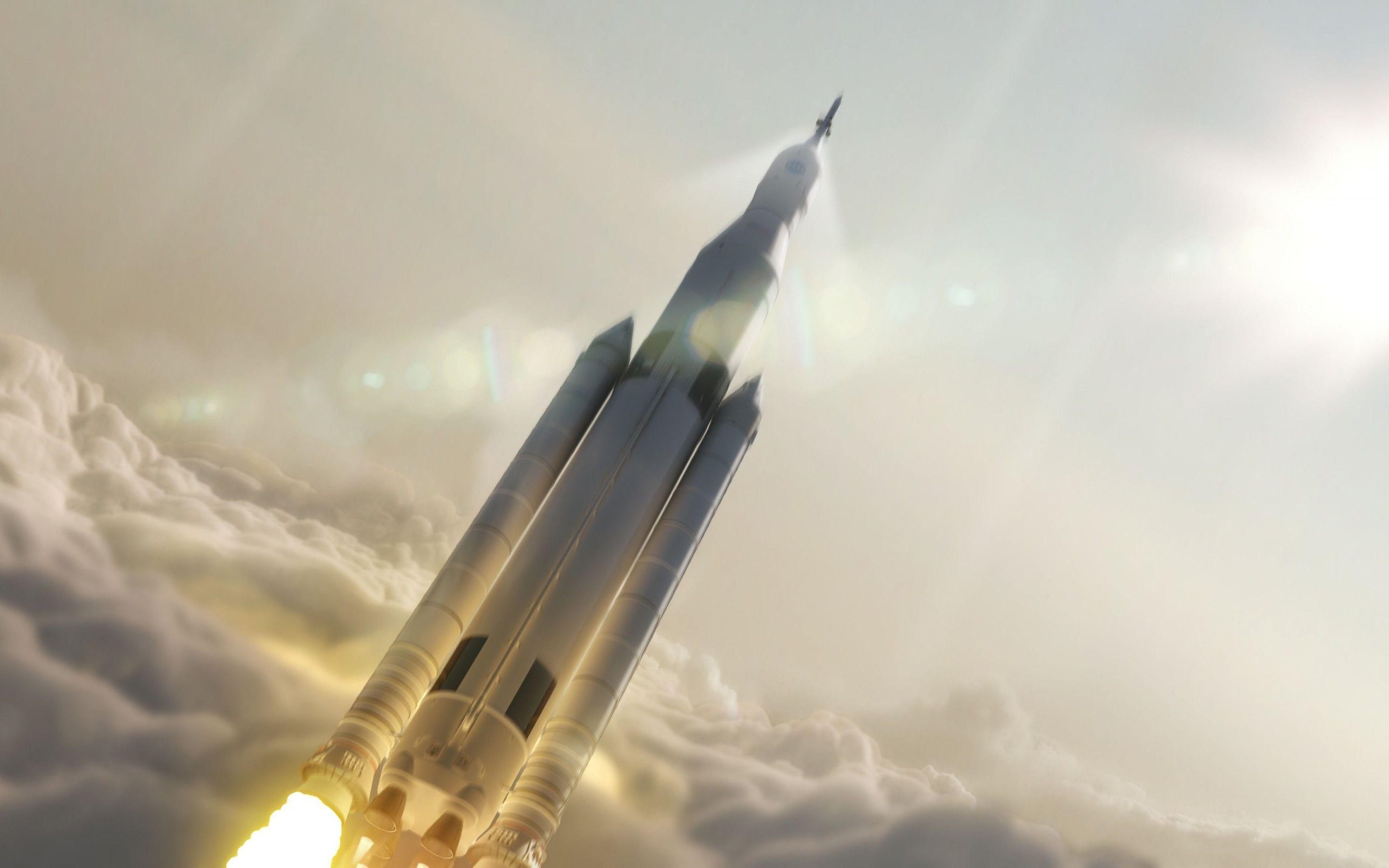 2880x1800 Wallpaper Falcon Heavy, Space shuttle, SpaceX, 4K, Space