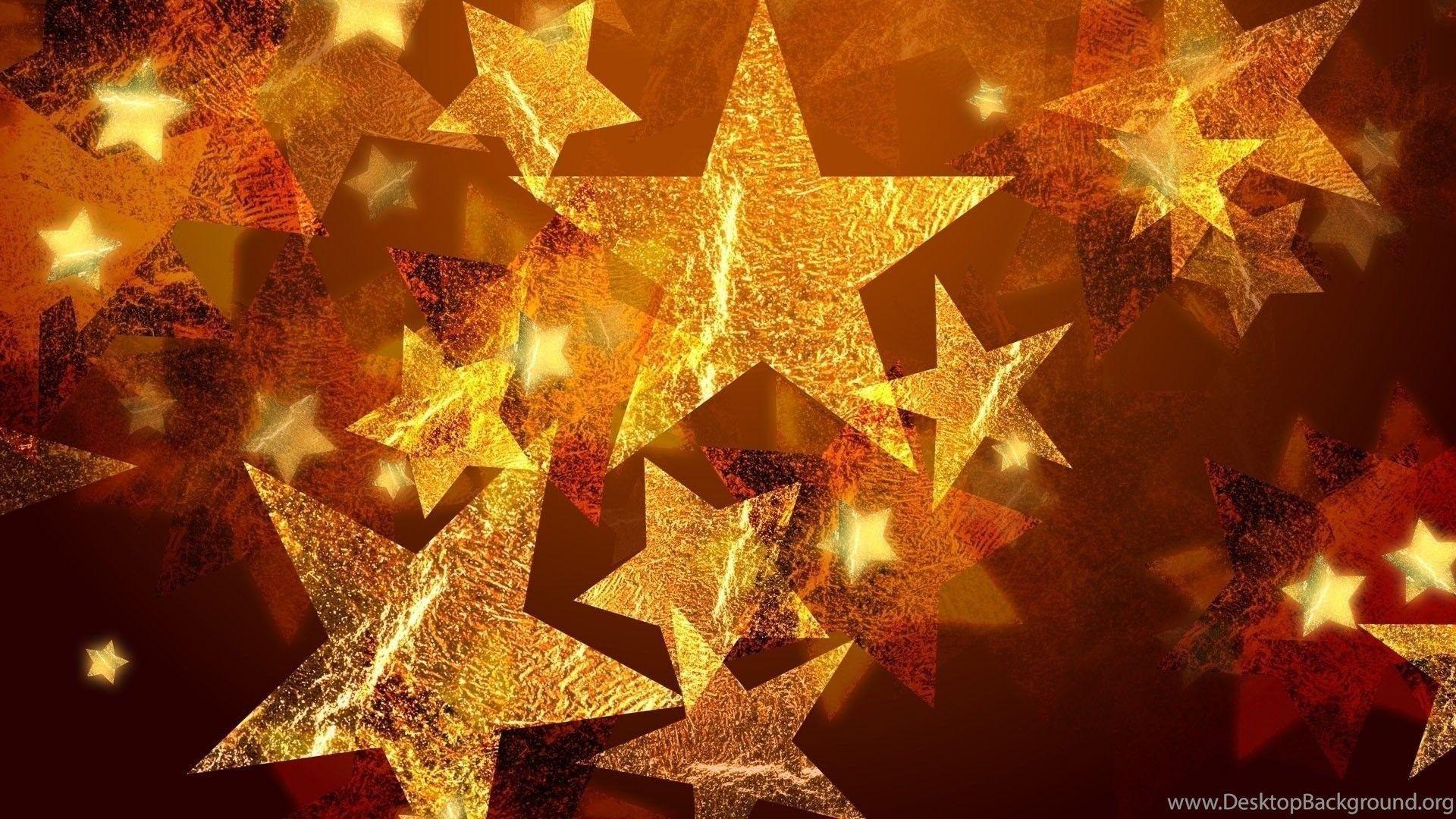 1920x1080 Gold Star Background Wallpaper Desktop Background