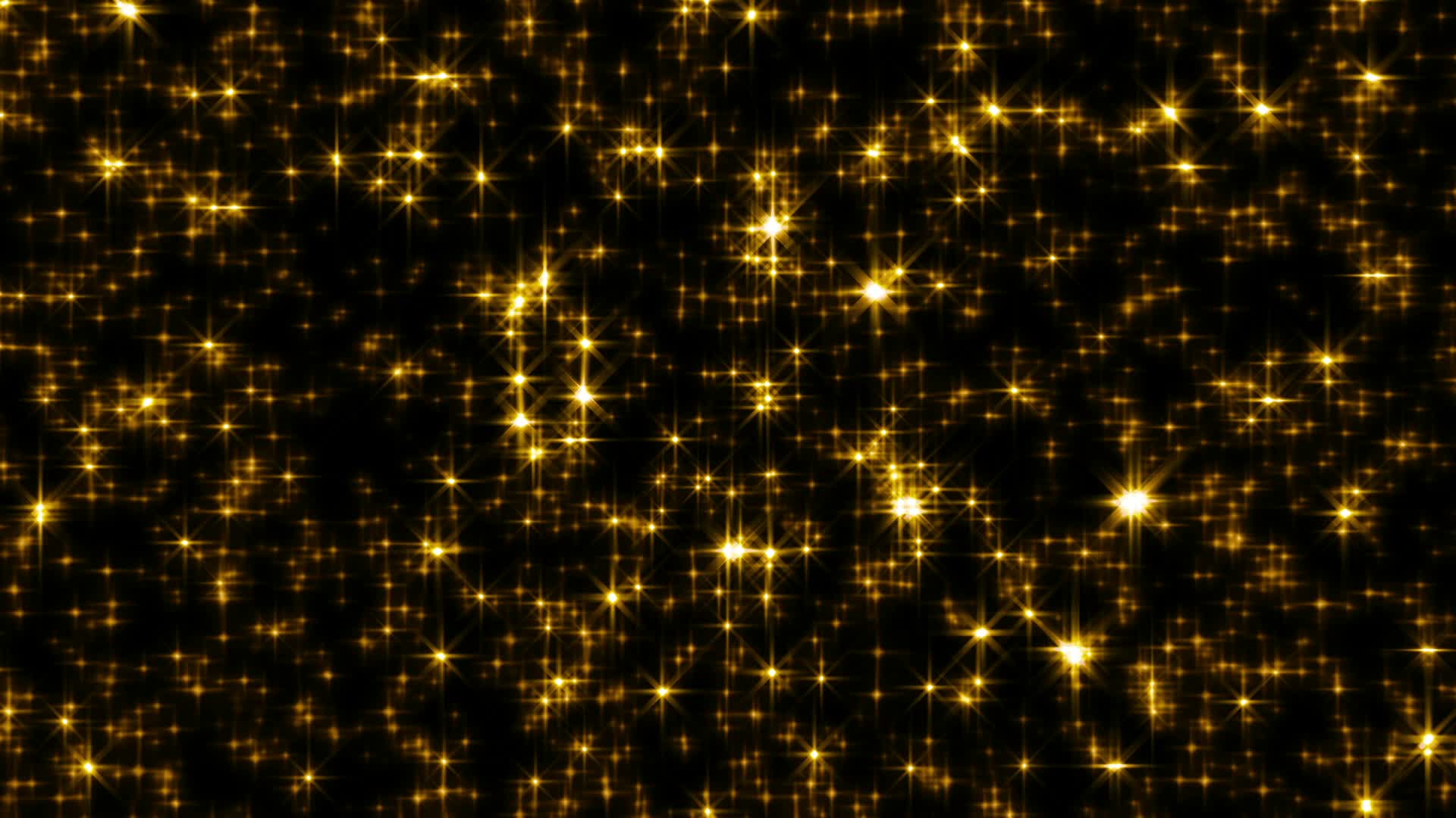 1920x1080 Free download Golden Glitter Star Light Brighter Stars Loop Stock