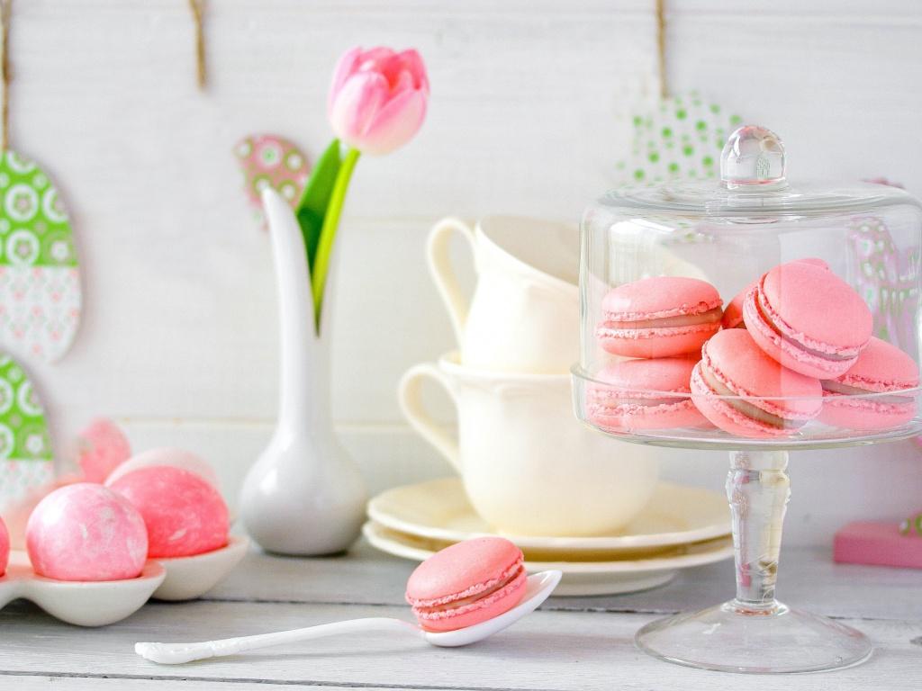 1024x768 Macarons Rose Beauty Food Image Picture Gallery HD Wallpaper 1024x768px Free
