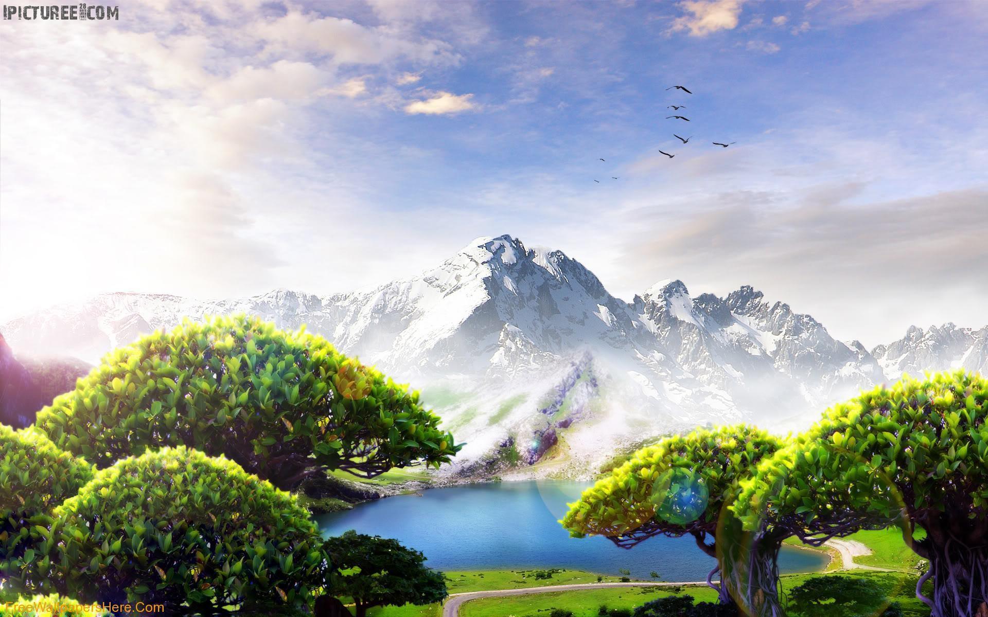 1920x1200 Beautiful Mountain HD Wallpaper