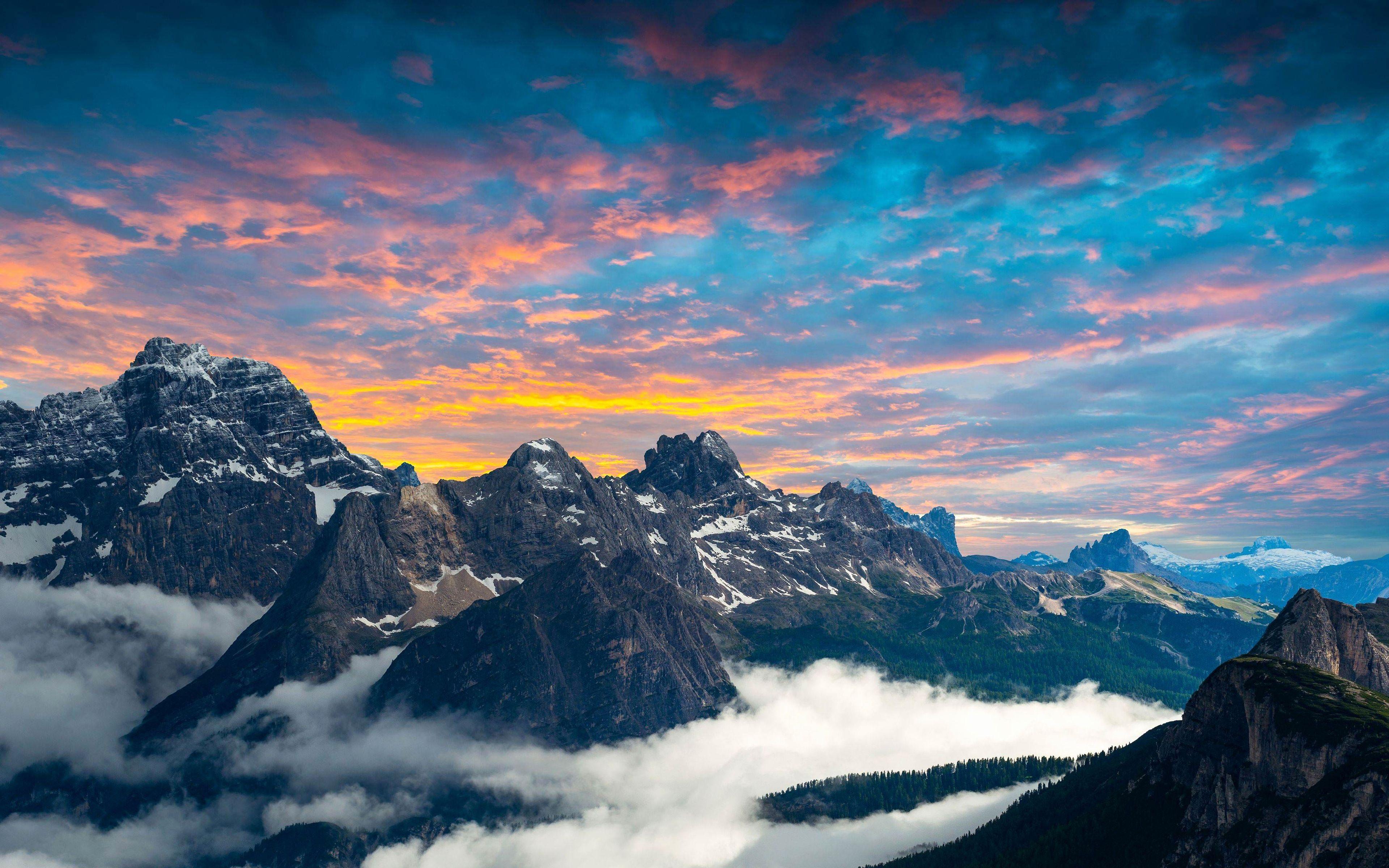 3840x2400 4k Mountain Wallpaper Beautiful Dolomites Mountains 4k Wallpaper