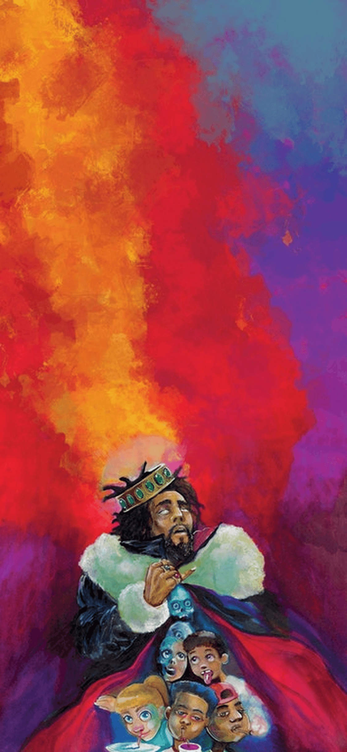 1125x2436 Logic Everybody Album Cover Wallpaper