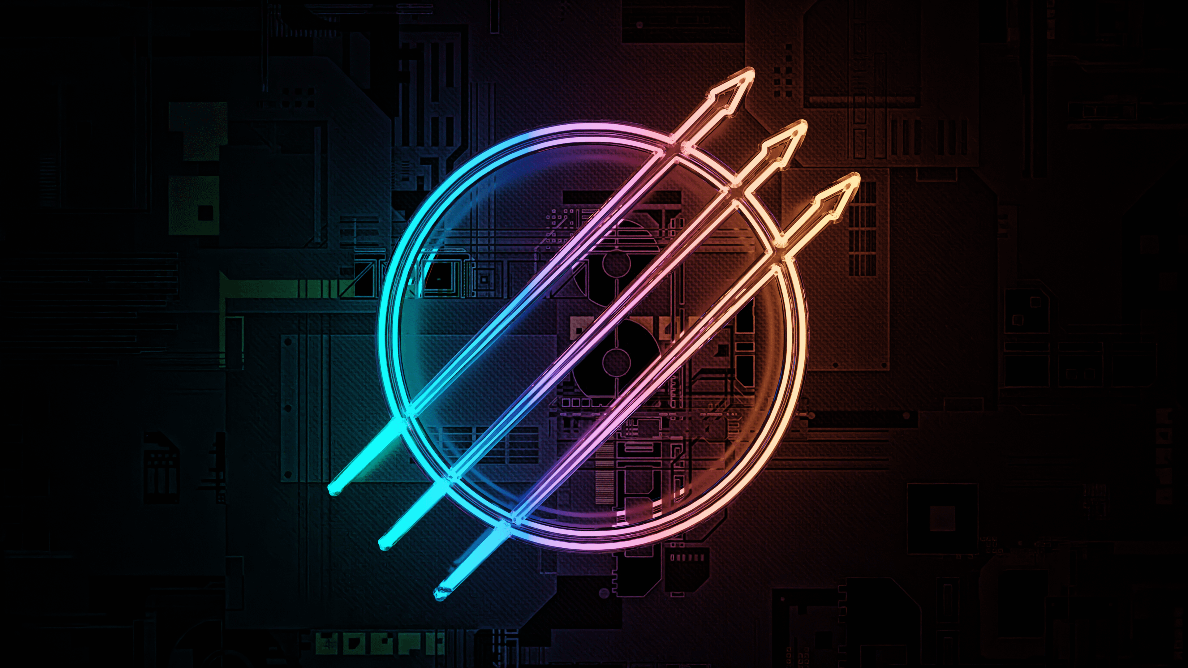 3840x2160 3D Neon Chaos Insurgency wallpaper [3840 x 2160]
