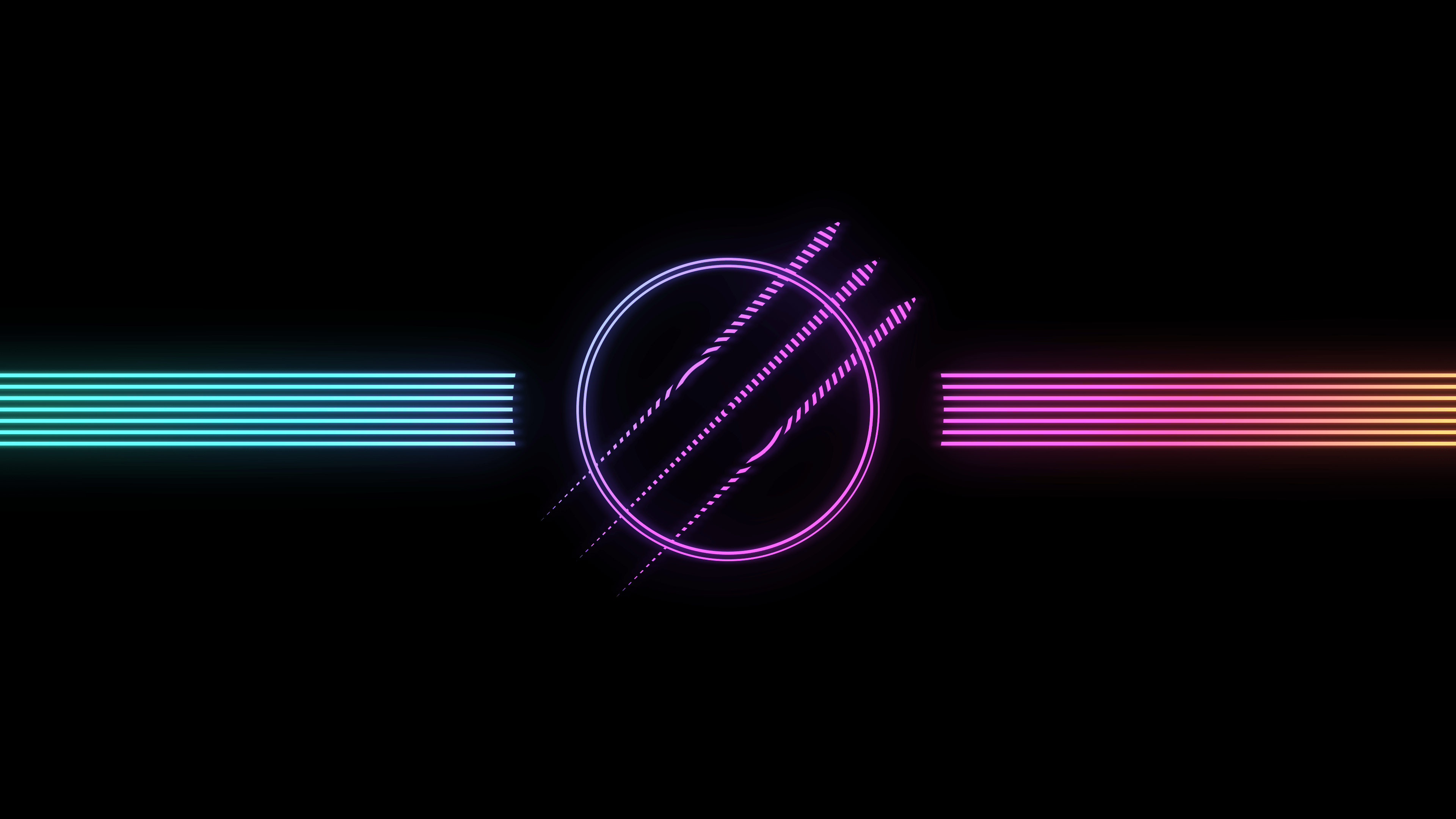3840x2160 Neon Lines Chaos Insurgency Wallpaper [3840 x 2160]