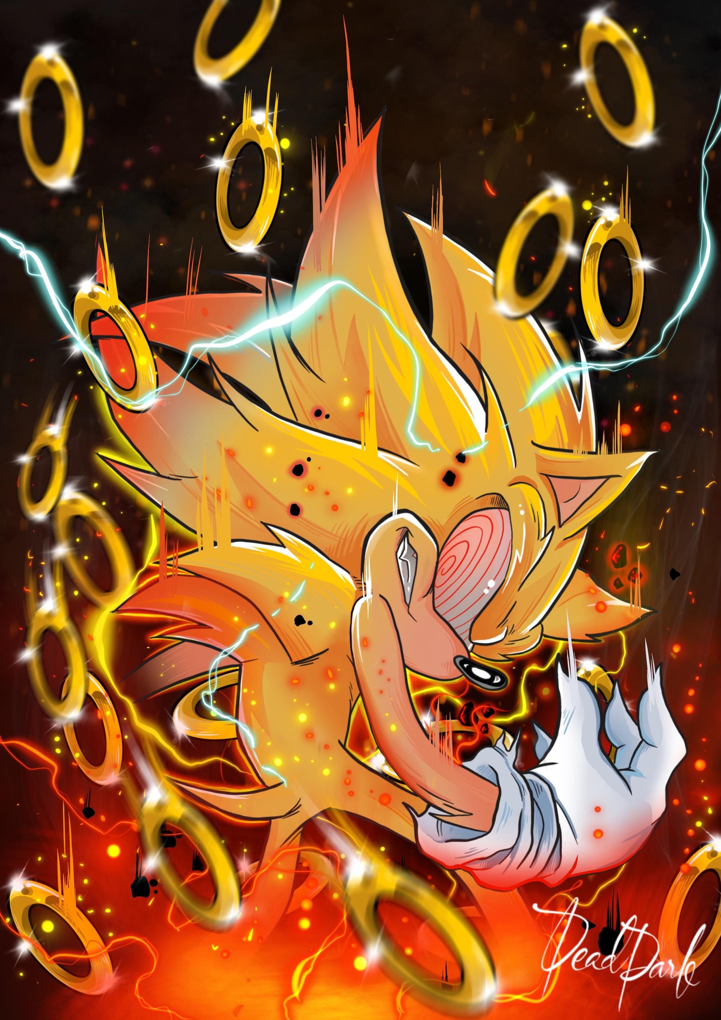 2480x3508 Fleetway Super Sonic / Art