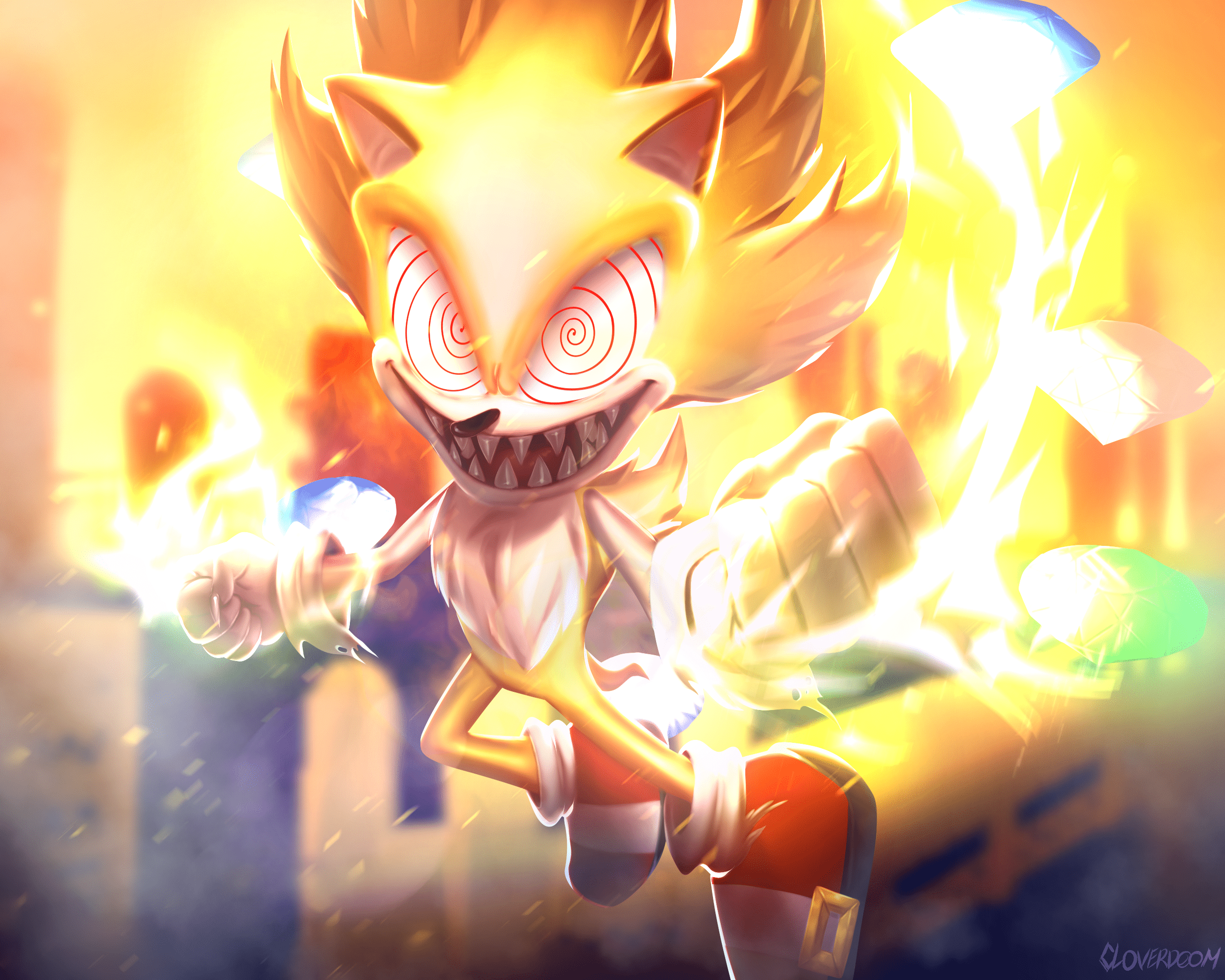2500x2000 Super Sonic Fleetway