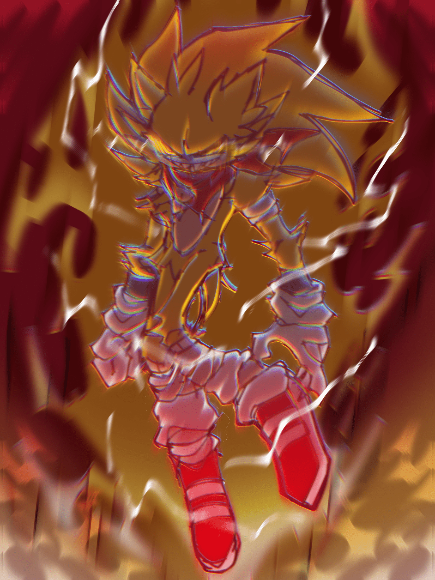 1668x2224 Fleetway super sonic by kumiikkoo on Newgrounds
