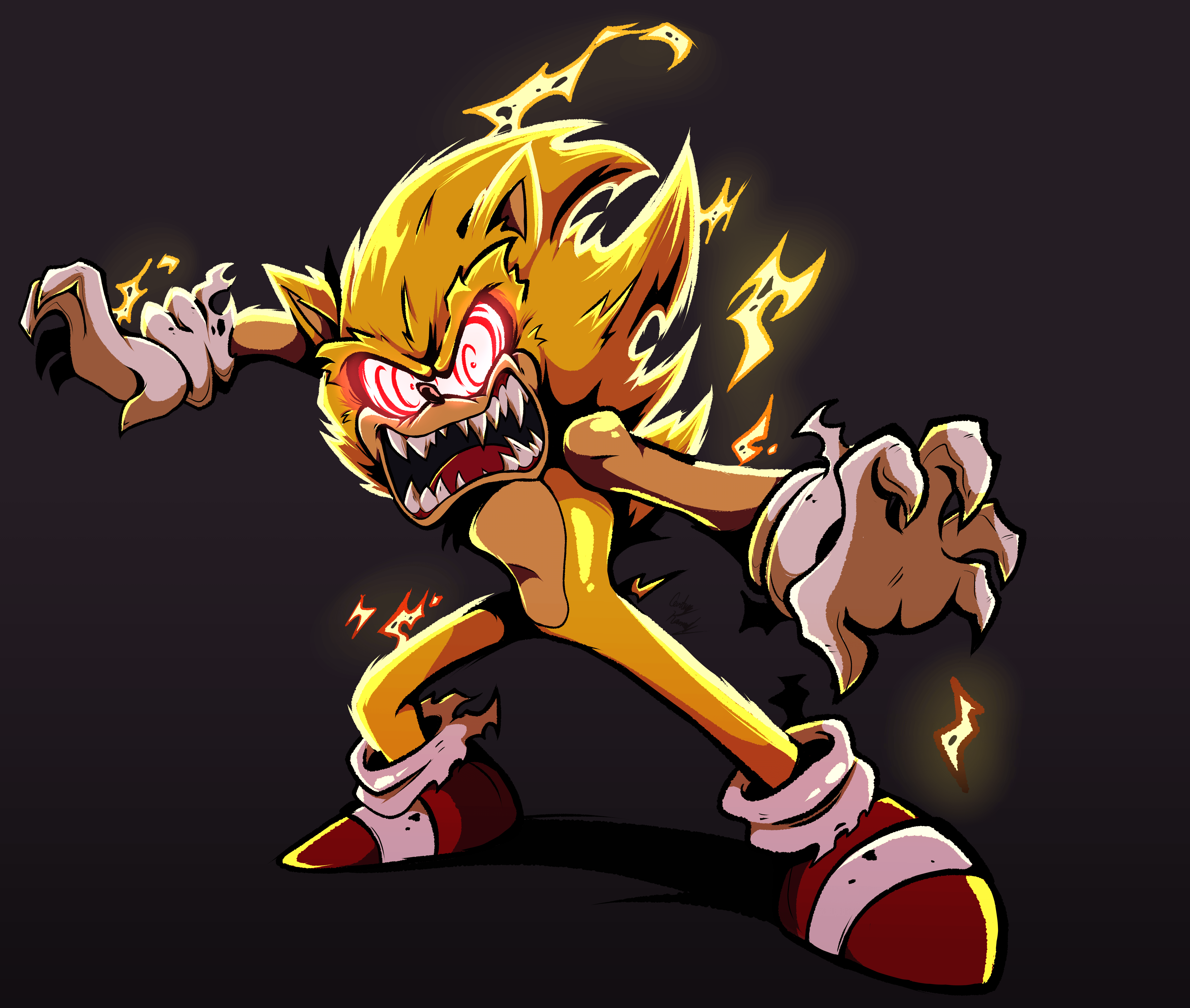 5900x5000 Fleetway Super Sonic by InvdrScar961 on Newgrounds