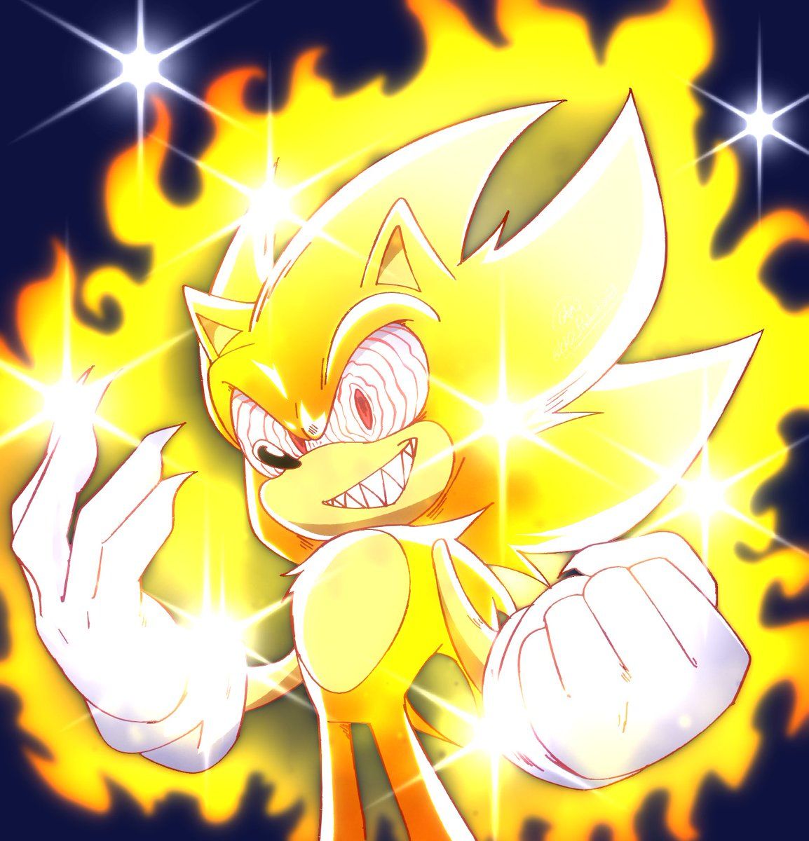 1154x1200 Fleetway Super Sonic Commission