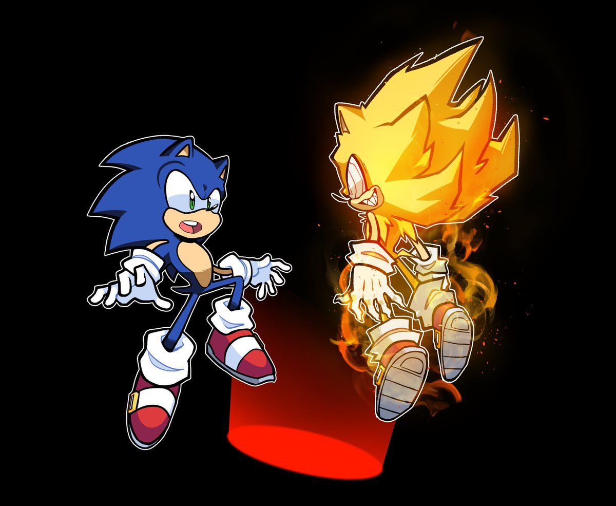 1200x985 Sonic & Fleetway Super Sonic DWP With Loops Modding Tool for Friday Night Funkin'. FNF Modding Tools