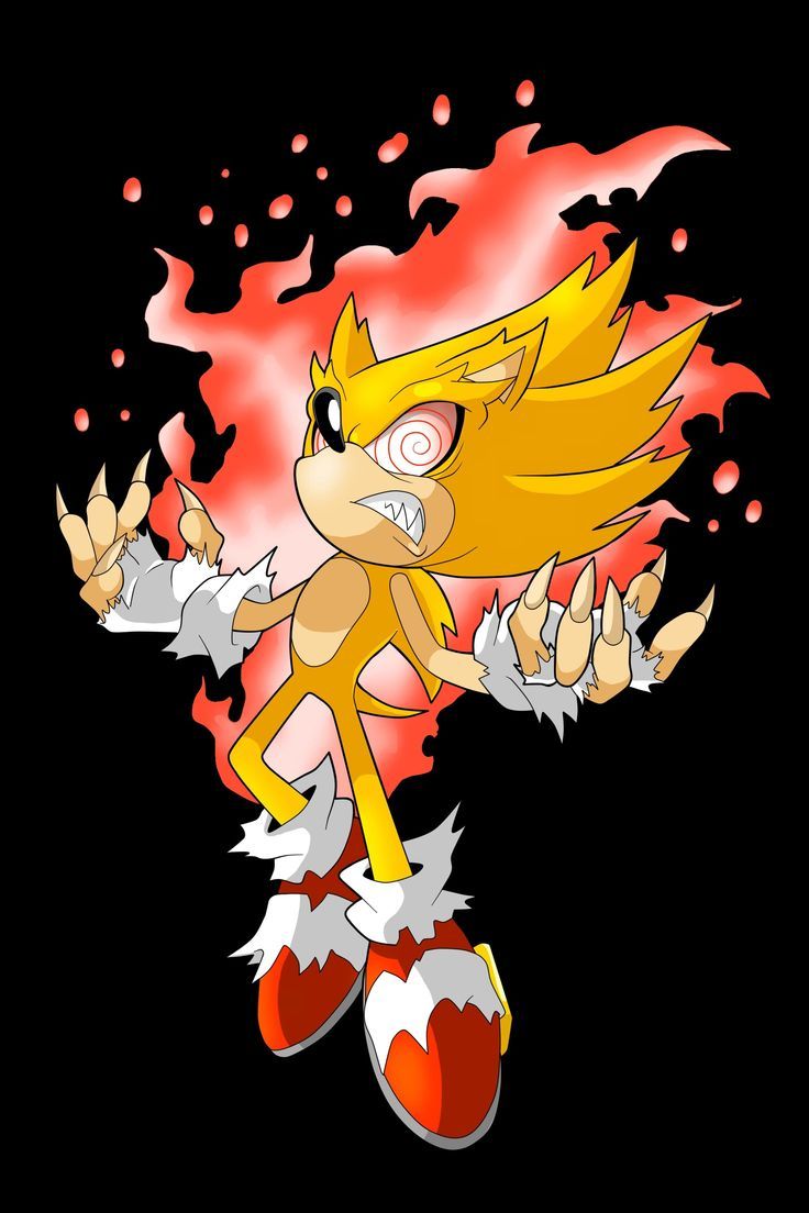 736x1104 HD Super Sonic Wallpaper