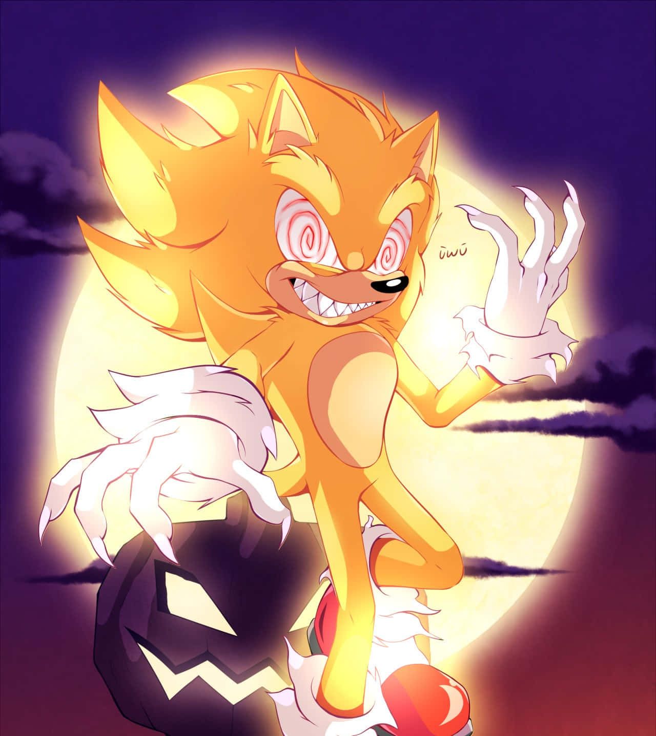 1280x1437 Download Spooky Super Sonic Halloween Wallpaper