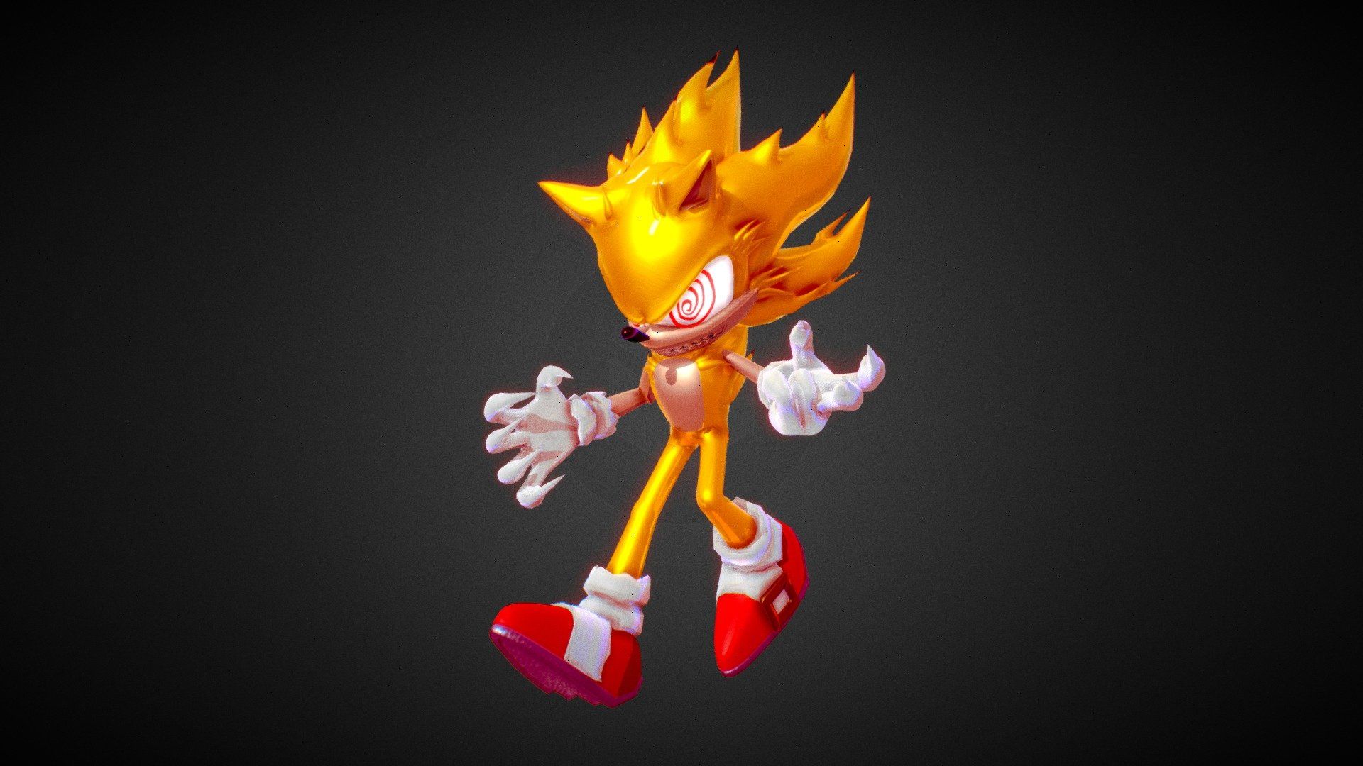 1920x1080 Fleetway Sonic model by Erenikol [cfcb7b4]