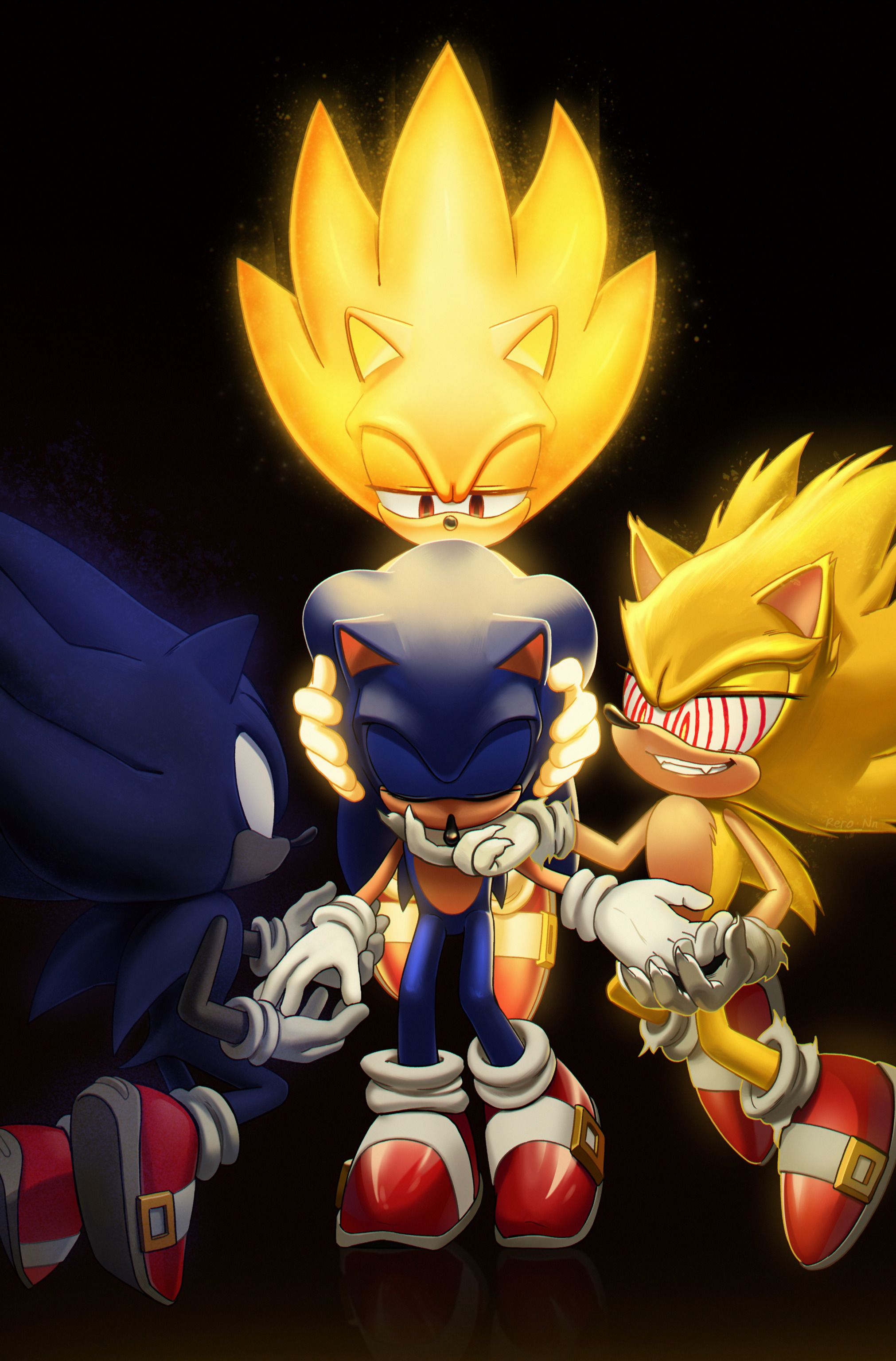 2022x3072 fleetway super sonic