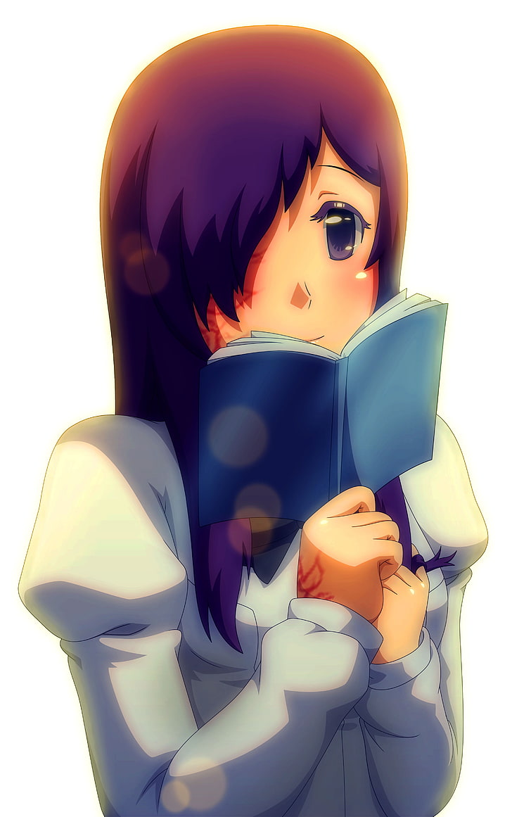 728x1161 HD wallpaper: Katawa Shoujo, visual novel, anime girls, Hanako Ikezawa, technology