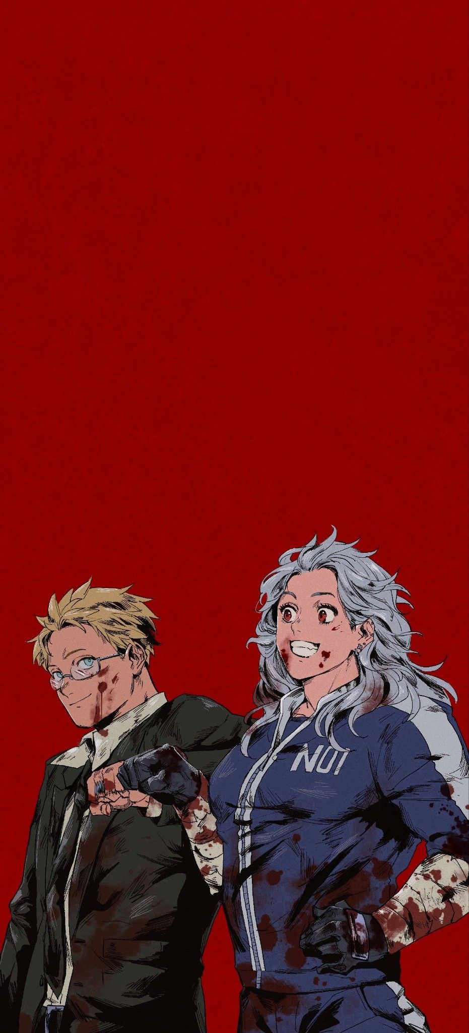 931x2048 tamsywindsup. Tamsy's angel: Lock screen wallpaper of Shin and Noi from