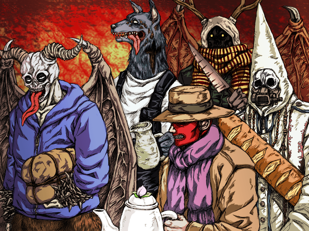 1280x960 Dorohedoro Desktop Wallpaper