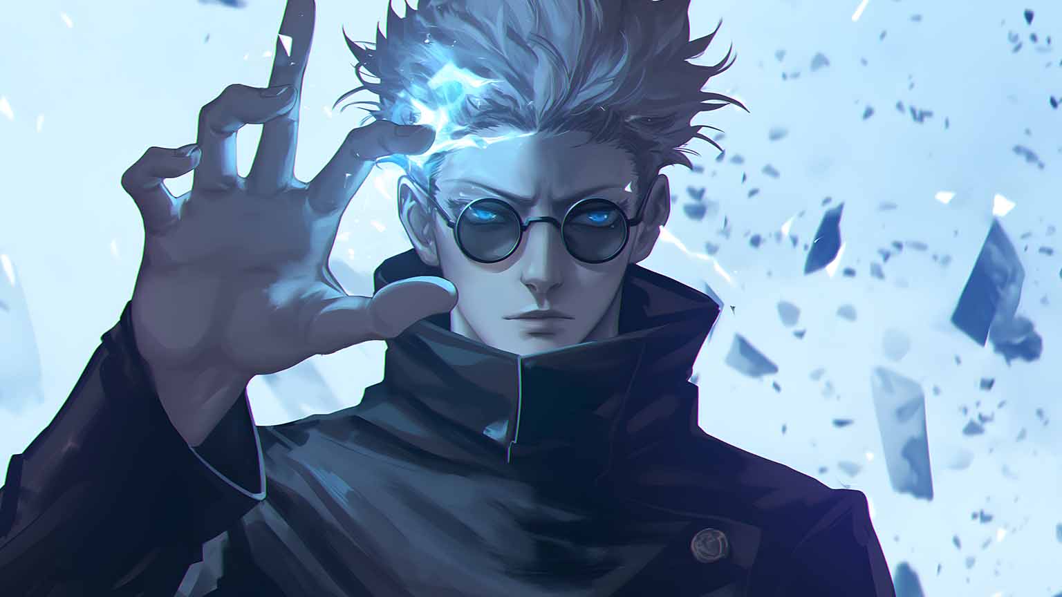 1536x864 Jujutsu Kaisen Gojo Satoru 3D Render Power Desktop Wallpaper