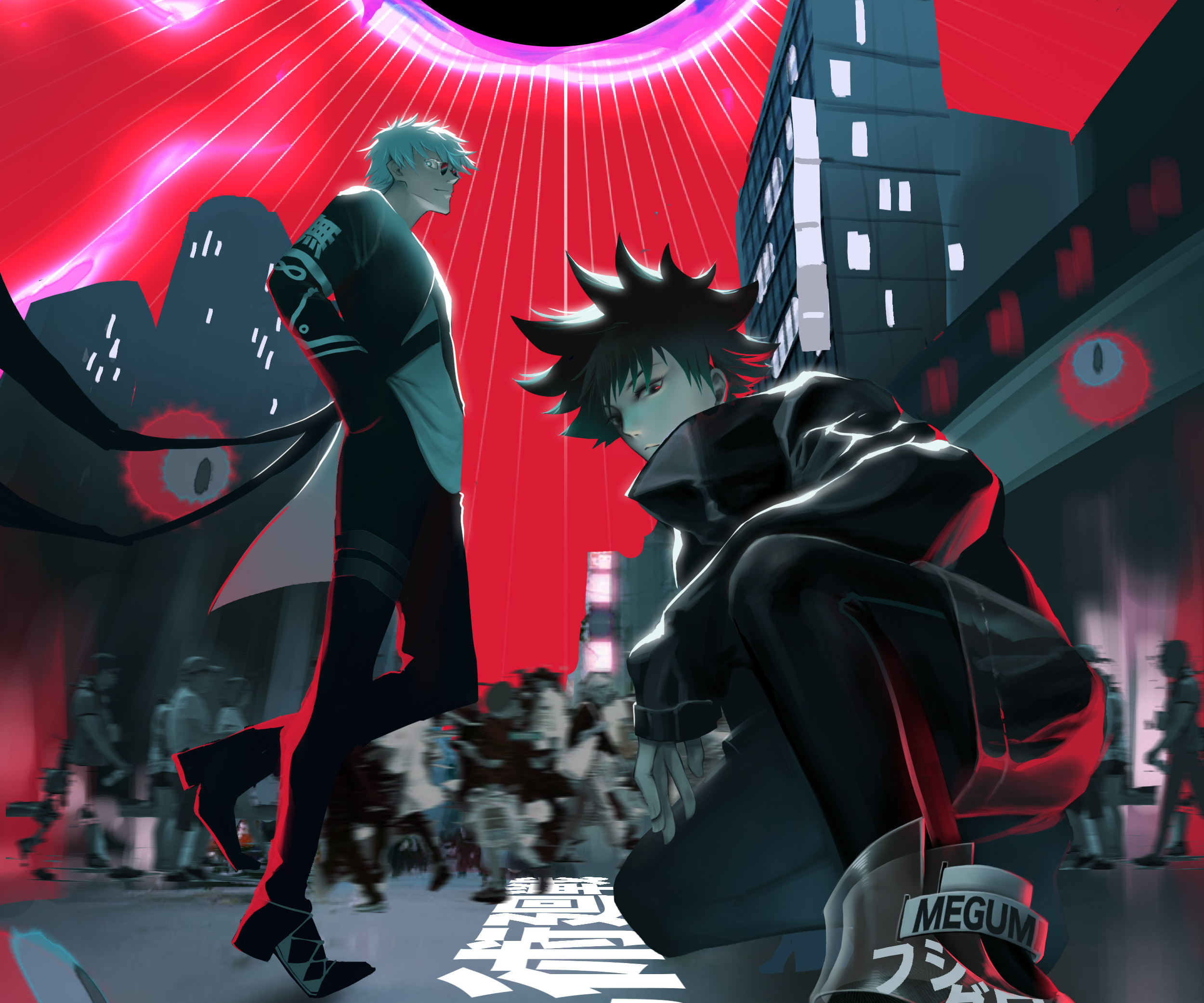 2500x2083 Megumi Fushiguro and Satoru Gojo Jujutsu Kaisen HD Art Wallpaper, HD Anime 4K Wallpaper, Image and Background
