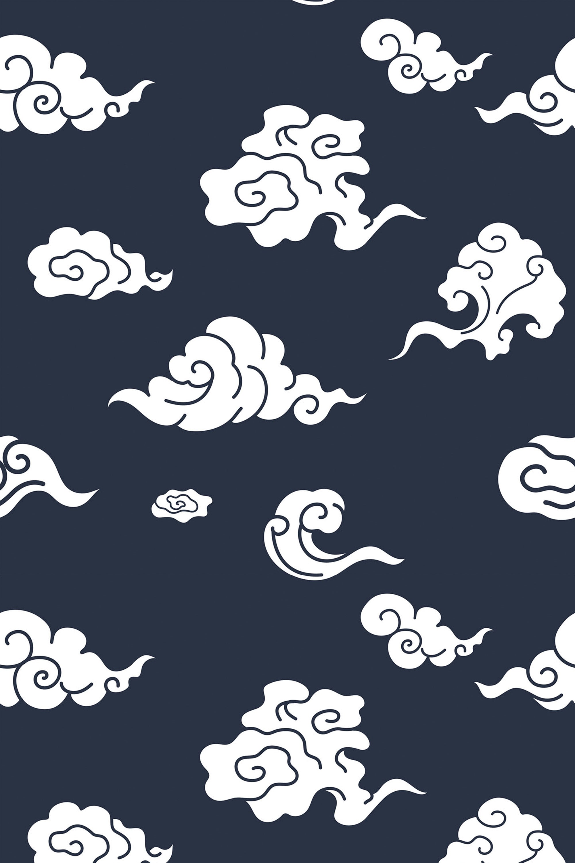 2000x3000 Japanese cloud Peel and Stick Removable Wallpaper