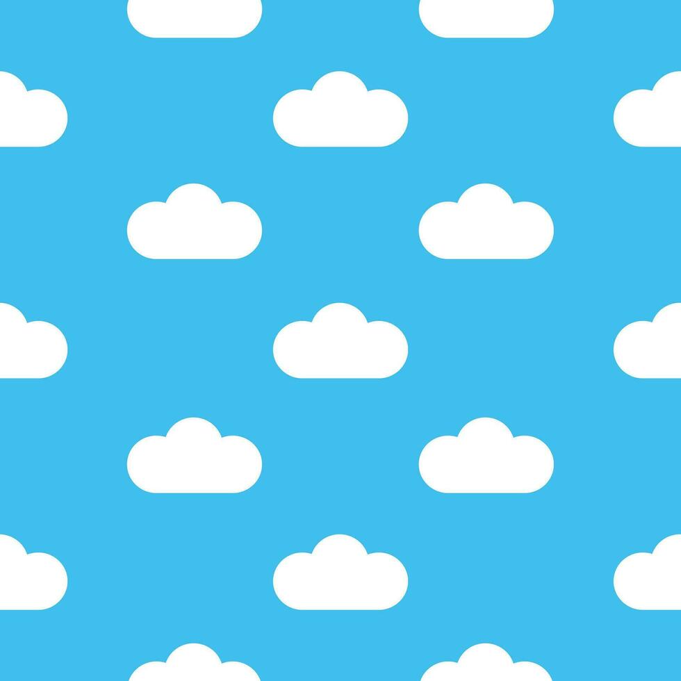 980x980 Cloud on blue sky seamless pattern background for wrapping, wallpaper