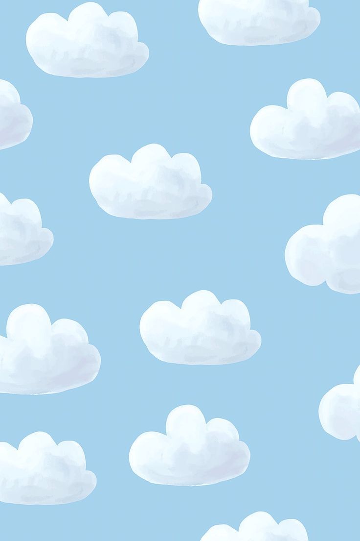 736x1104 Download premium vector of Cloud seamless pattern background vector by Sasi about watercolor clouds, seamless pattern cloud, watercolor, kids pattern, and kids 3896337