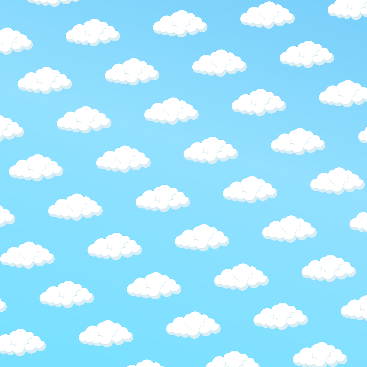 1280x1280 Download Clouds Pattern Beautiful Wallpaper. Royalty Free Vector Graphic