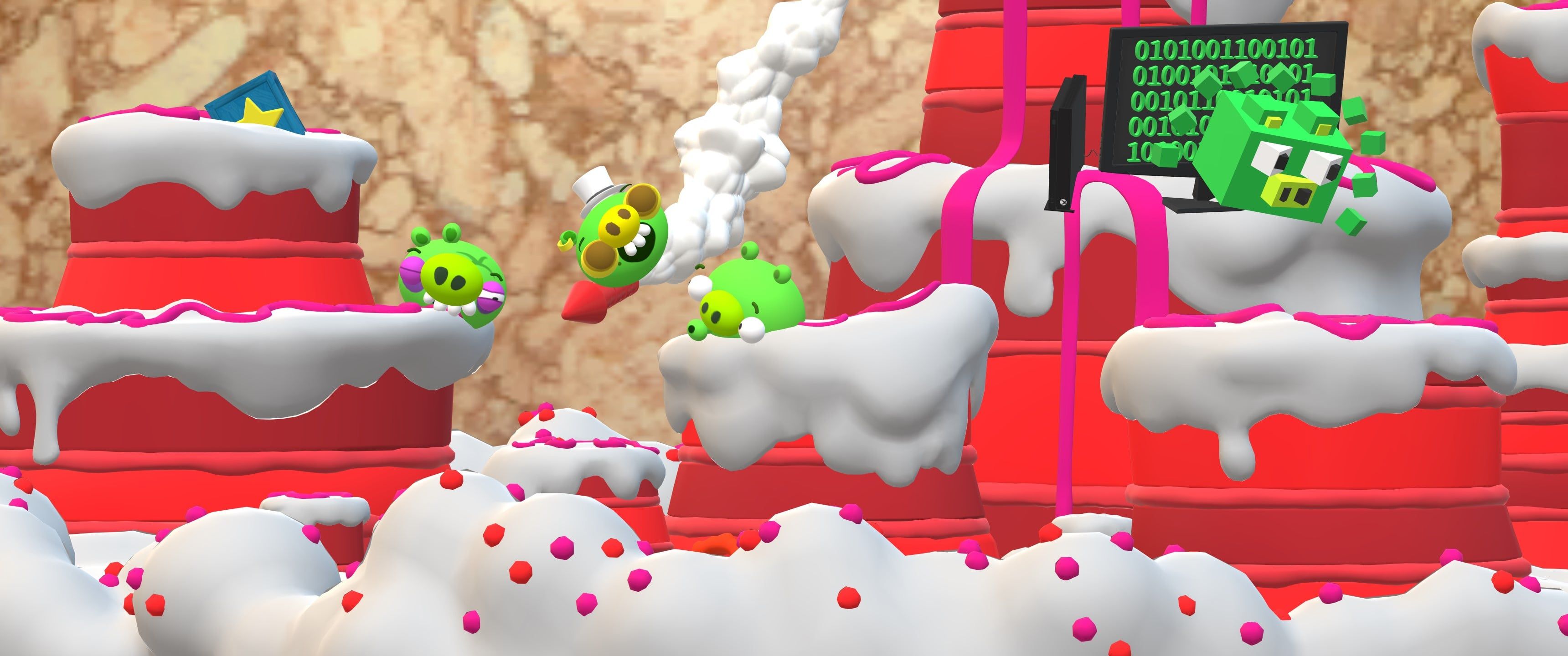 3440x1440 another bad piggies wallpaper i made