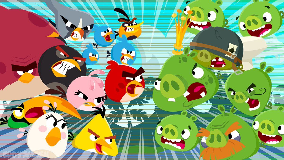 1200x675 Angry Birds vs Bad Piggies!! A neverending fight!!