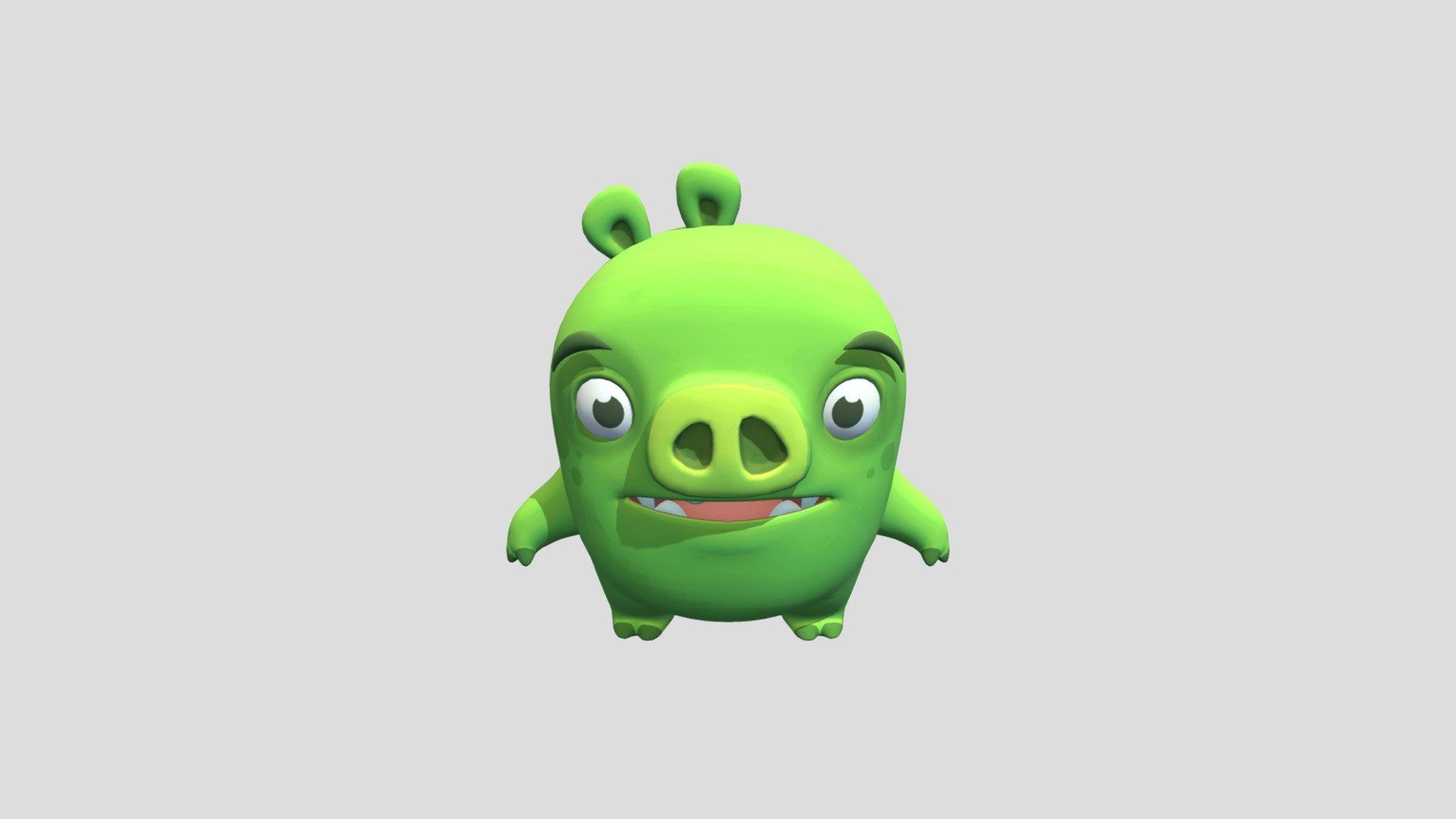 1920x1080 Bad Piggies 2) Ross Free 3D model by albanoibe [236c873]