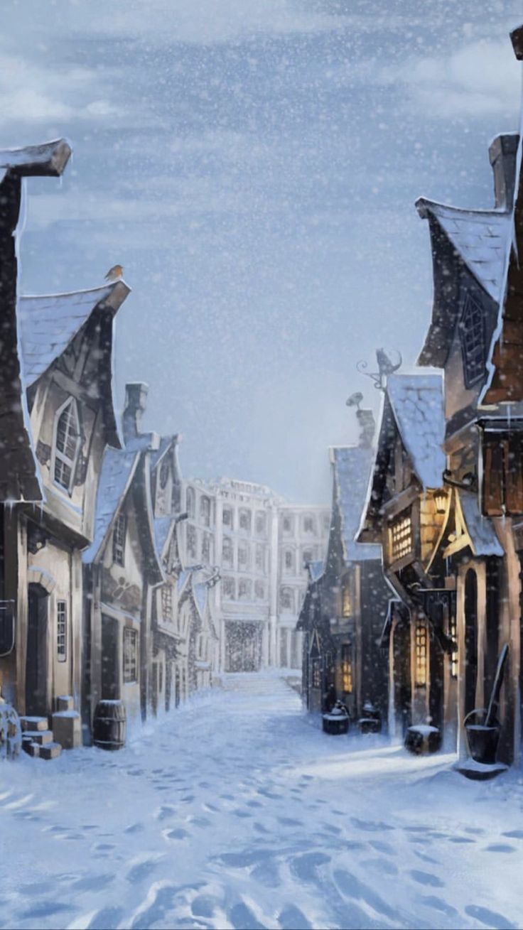 736x1309 Winter Hogwarts Legacy Wallpaper